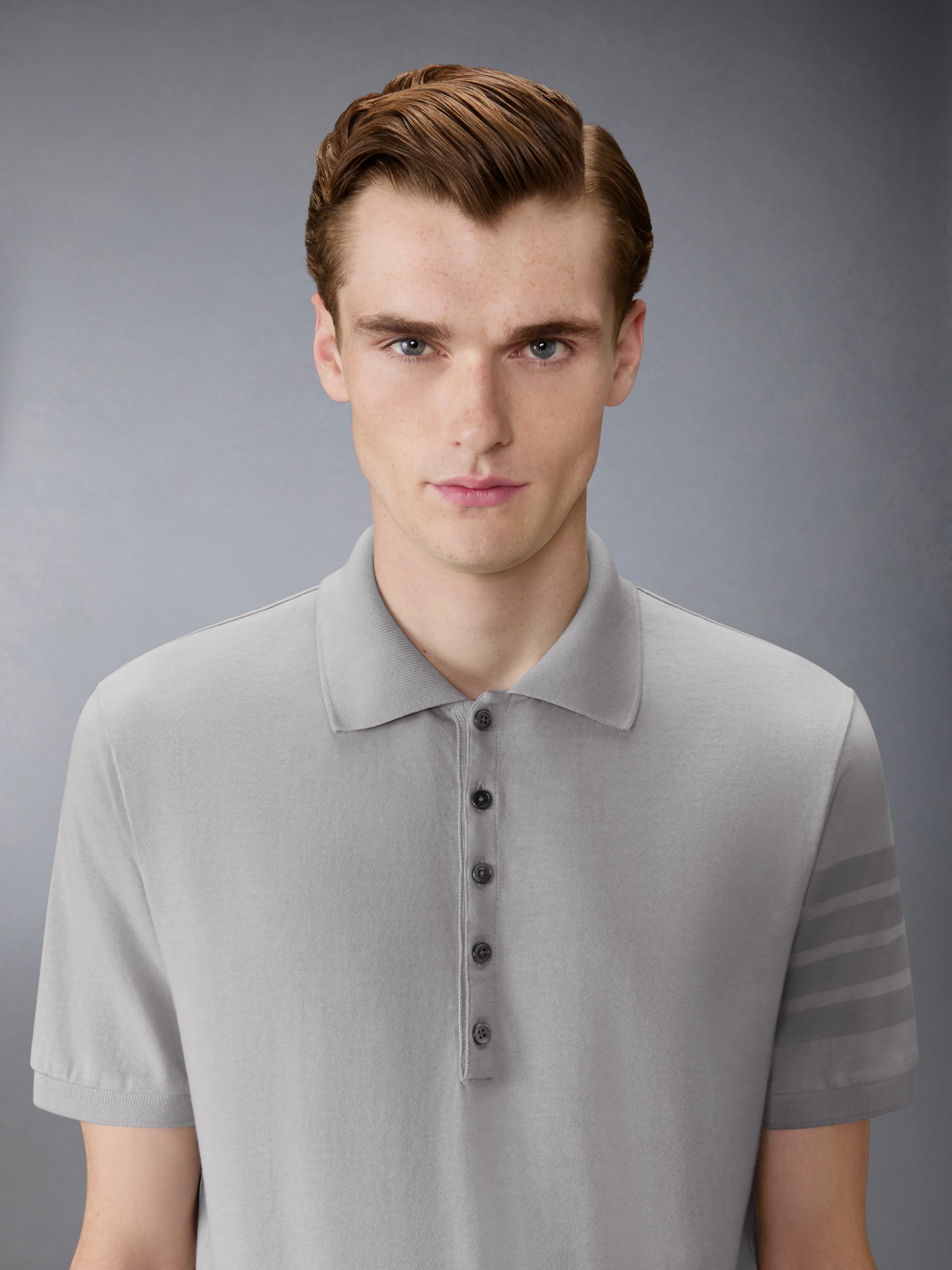 GARMENT OVERDYED JERSEY 4-BAR POLO - Image 5