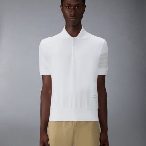 GARMENT OVERDYED JERSEY 4-BAR POLO