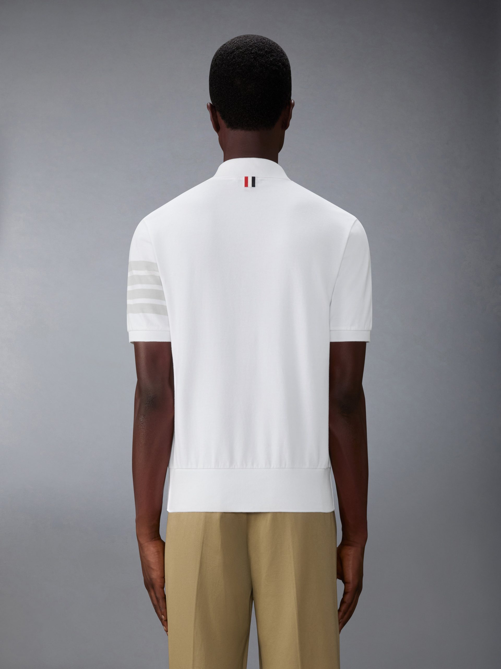 GARMENT OVERDYED JERSEY 4-BAR POLO - Image 2
