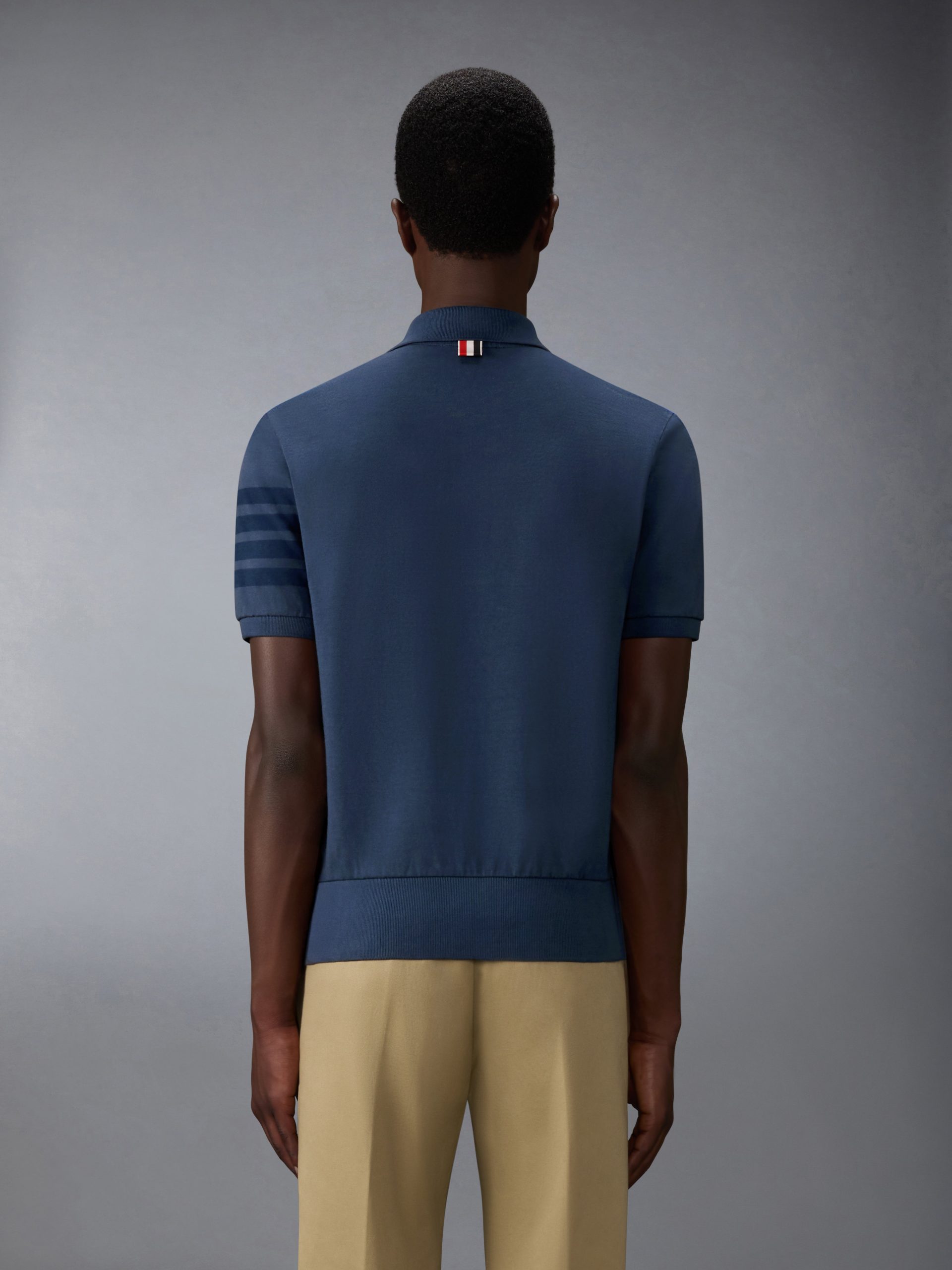 GARMENT OVERDYED JERSEY 4-BAR POLO - Image 2
