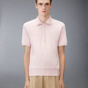 GARMENT OVERDYED JERSEY 4-BAR POLO