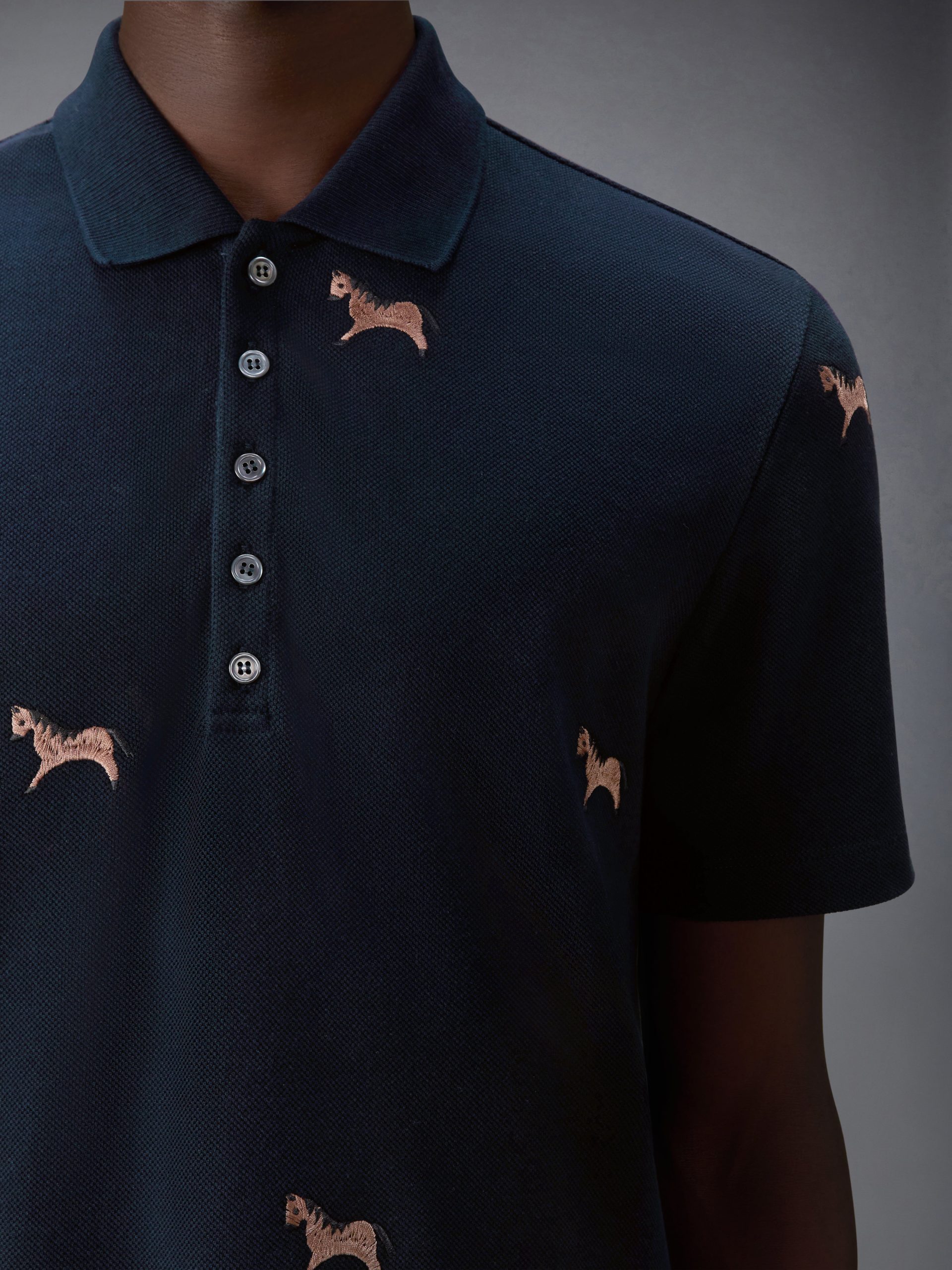 LUNAR NEW YEAR PIQUE HORSE EMBROIDERY POLO - Image 5