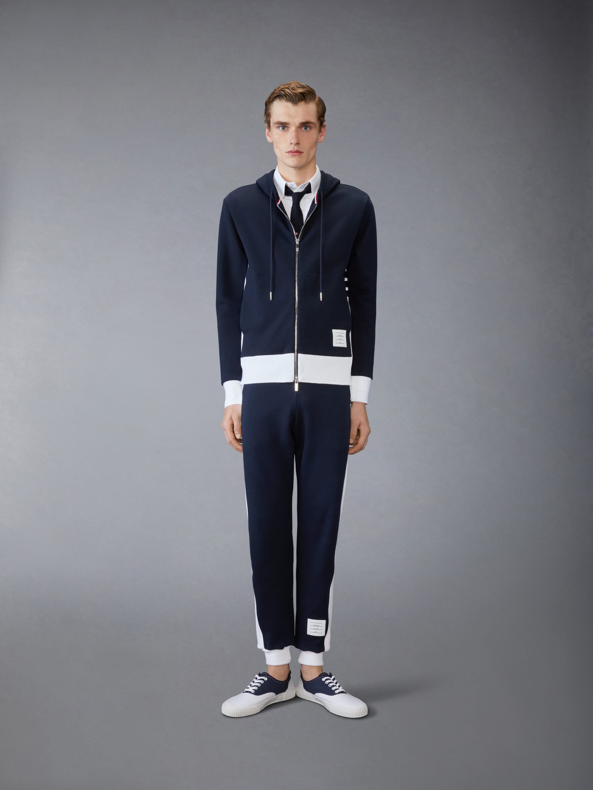 SOLID LOOPBACK JERSEY 4-BAR SWEATSHORTS - Image 3