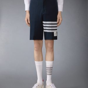 DOUBLE FACE KNIT 4-BAR BERMUDA SHORTS