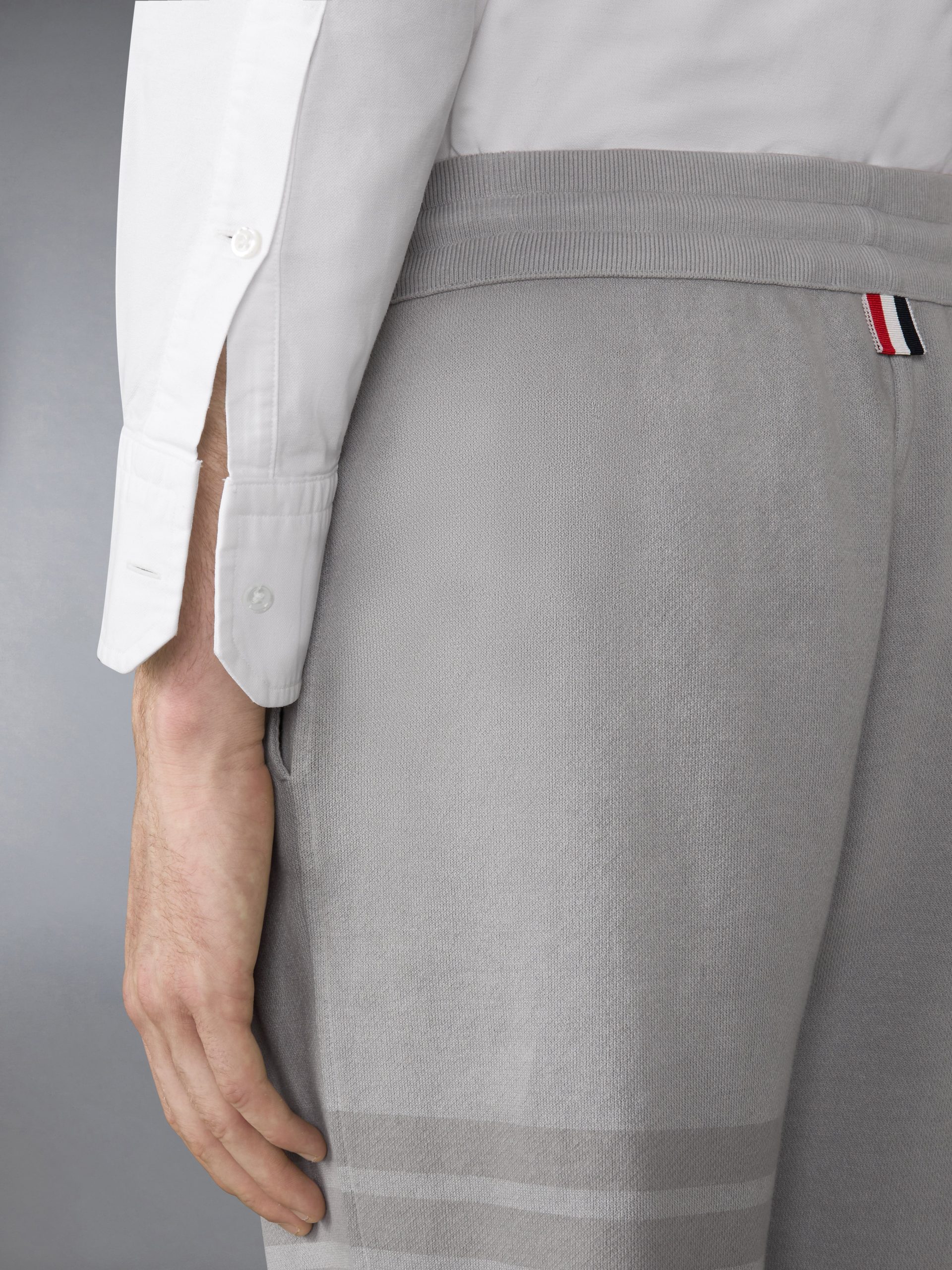 SOLID LOOPBACK OVERDYED 4-BAR SWEATPANTS - Image 4