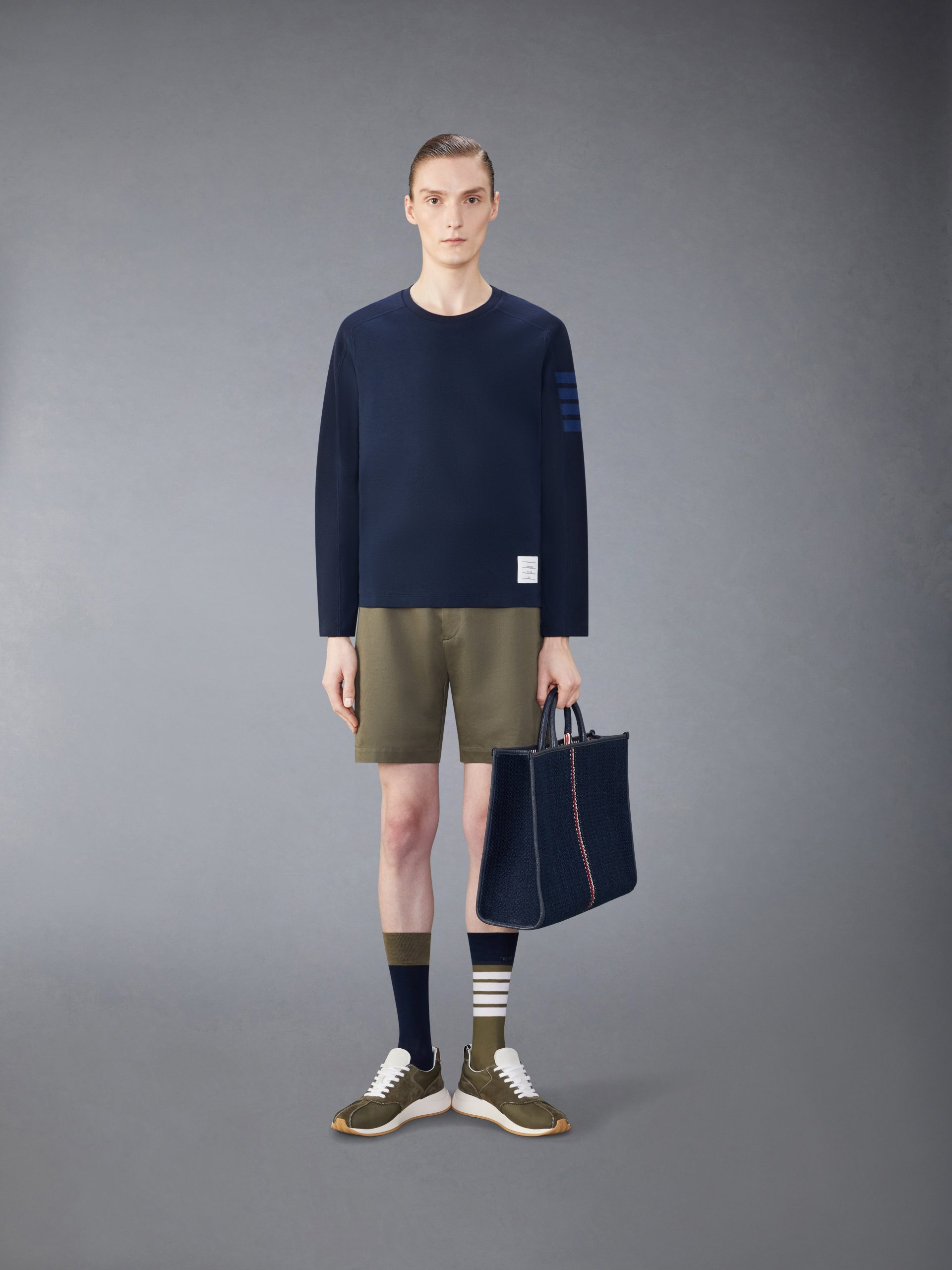 MILANO COTTON 4-BAR LONG SLEEVE TEE - Image 3