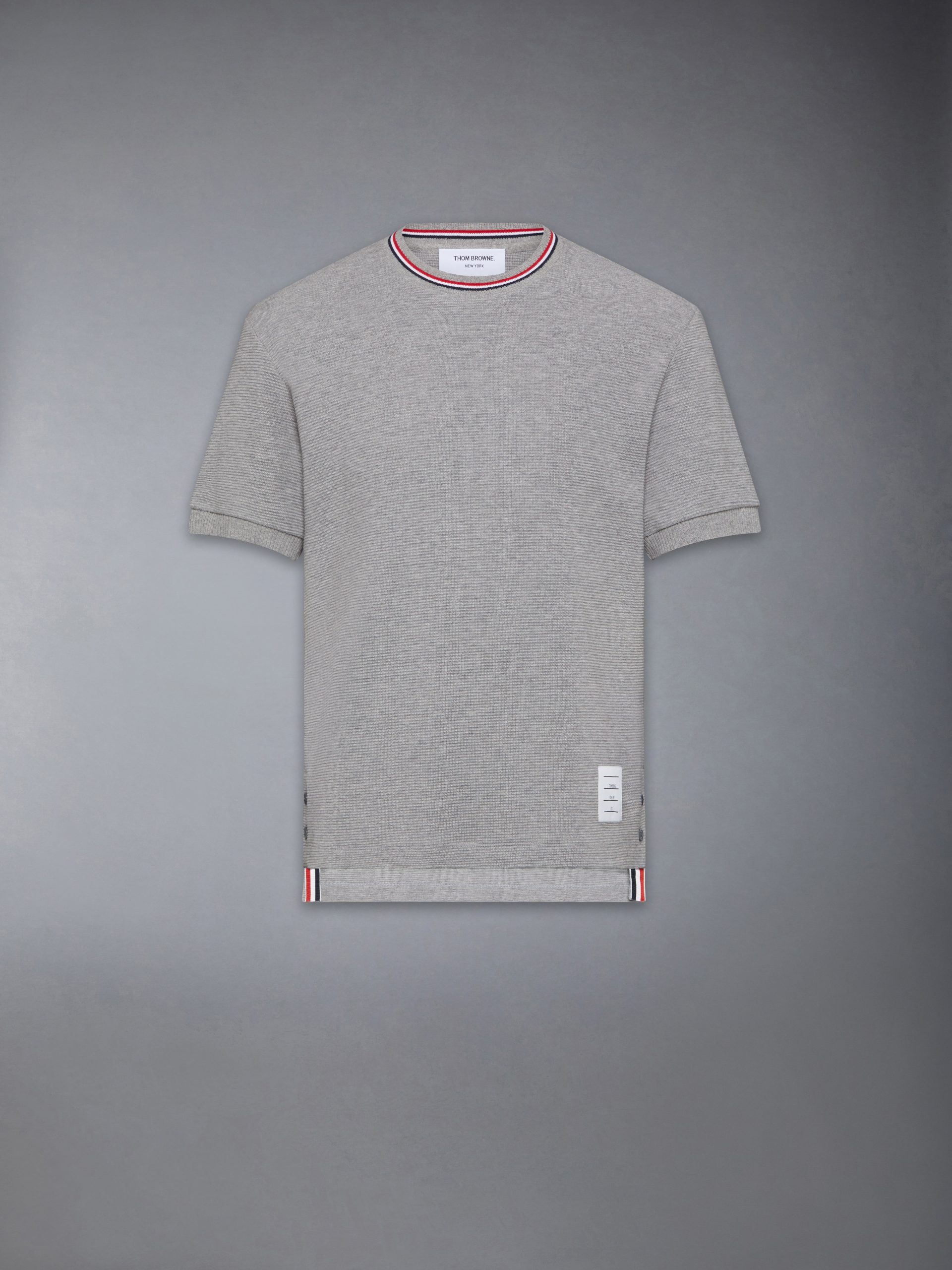 COTTON WAFFLE RIB CUFF TEE - Image 6