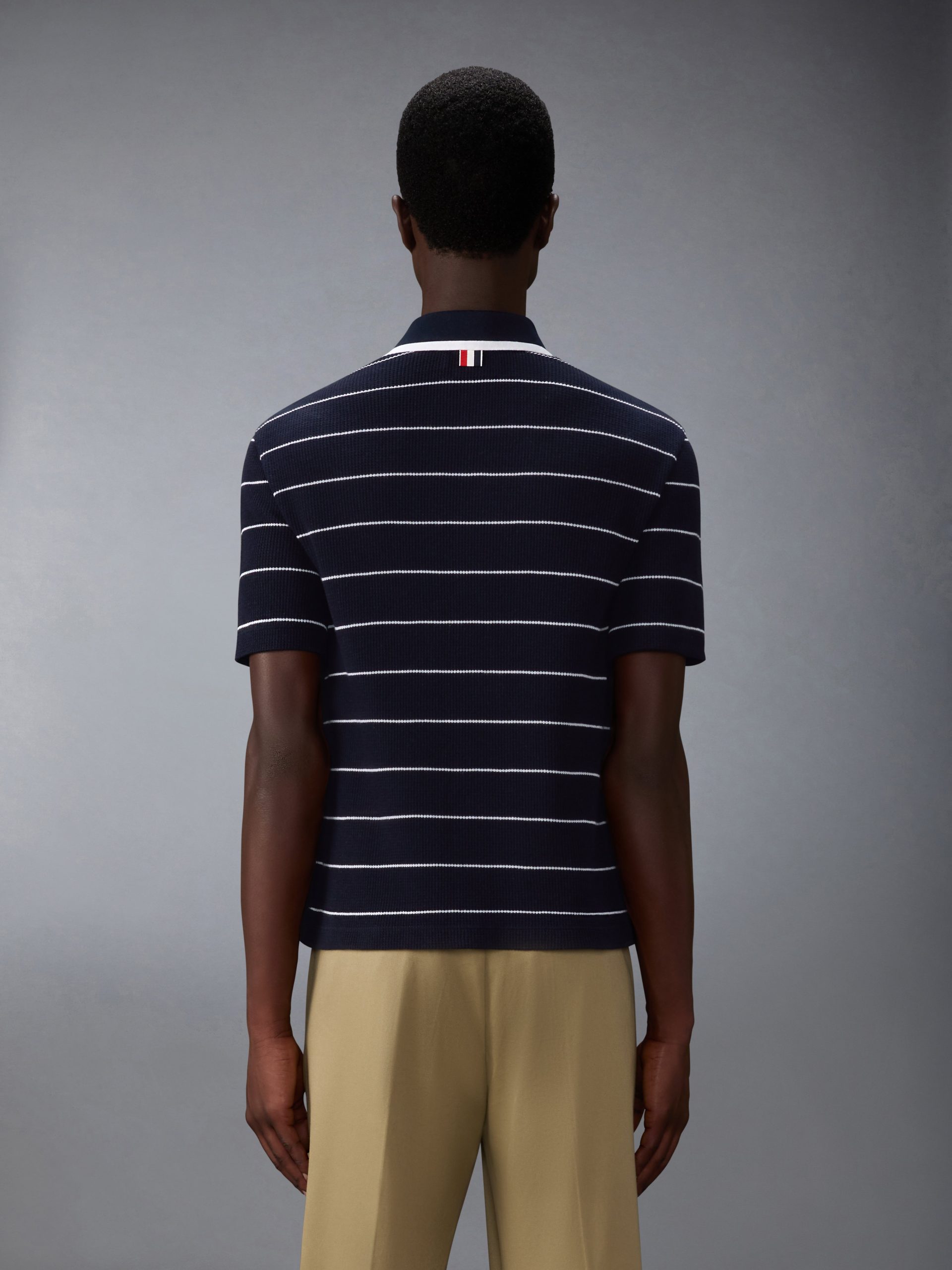 STRIPE WAFFLE SHORT SLEEVE SHIRT - Image 2
