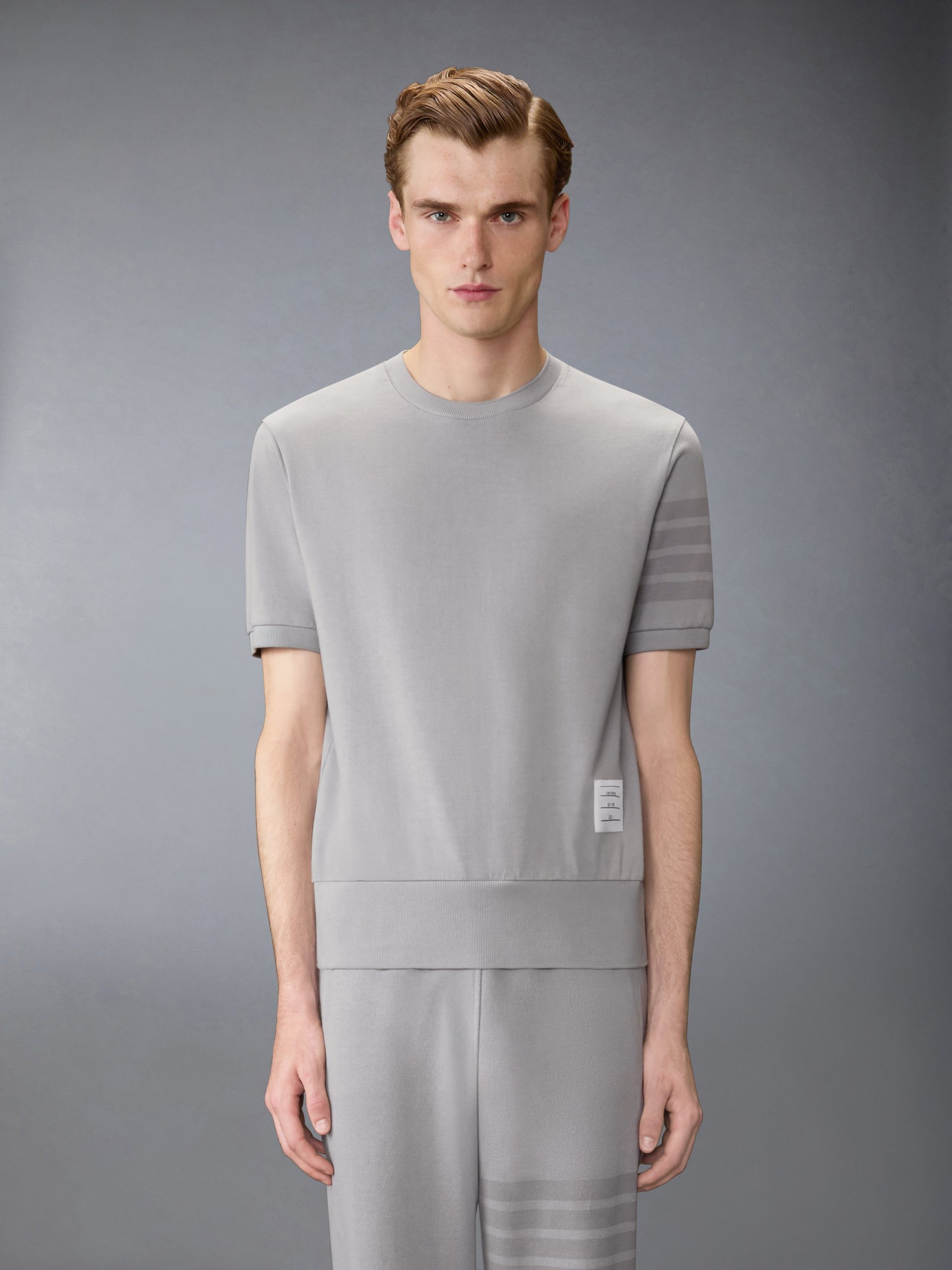 COTTON JERSEY 4-BAR TEE