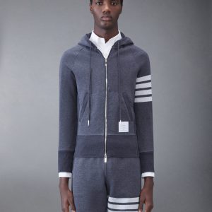 CLASSIC LOOPBACK 4-BAR ZIP HOODIE