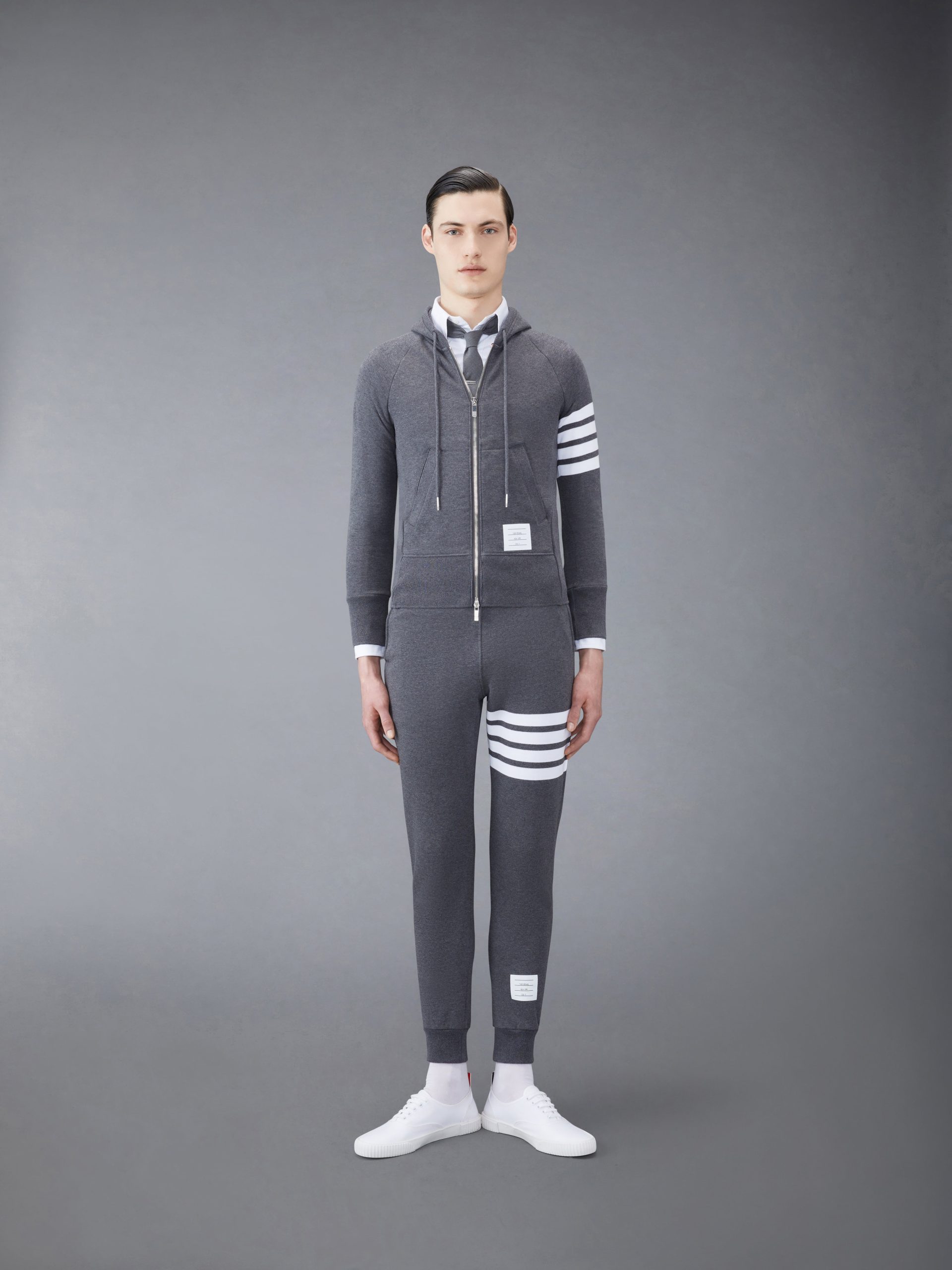 CLASSIC LOOPBACK 4-BAR FULL ZIP HOODIE - Image 3