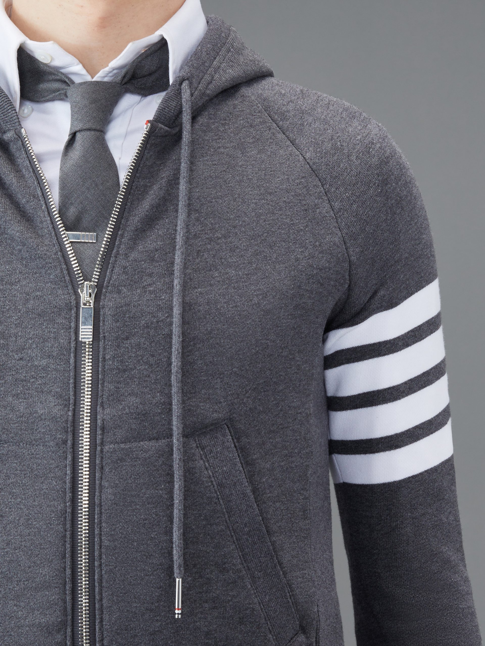 CLASSIC LOOPBACK 4-BAR FULL ZIP HOODIE - Image 6