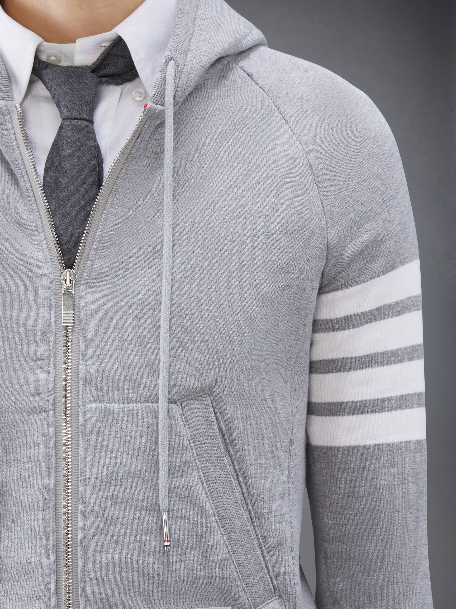CLASSIC LOOPBACK 4-BAR FULL ZIP HOODIE - Image 6
