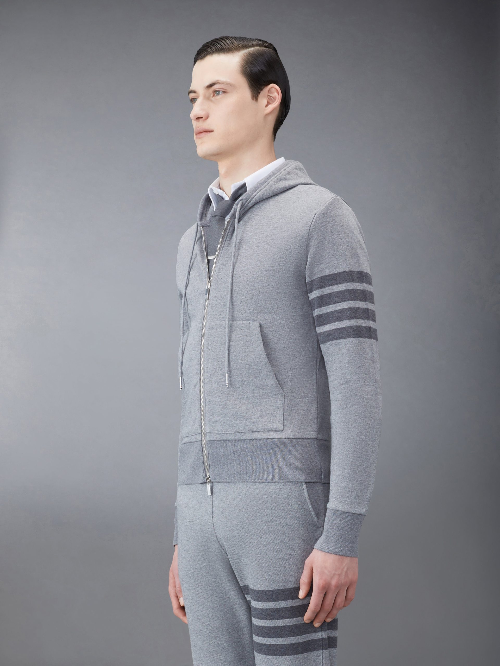 CLASSIC LOOPBACK 4-BAR FULL ZIP HOODIE - Image 4