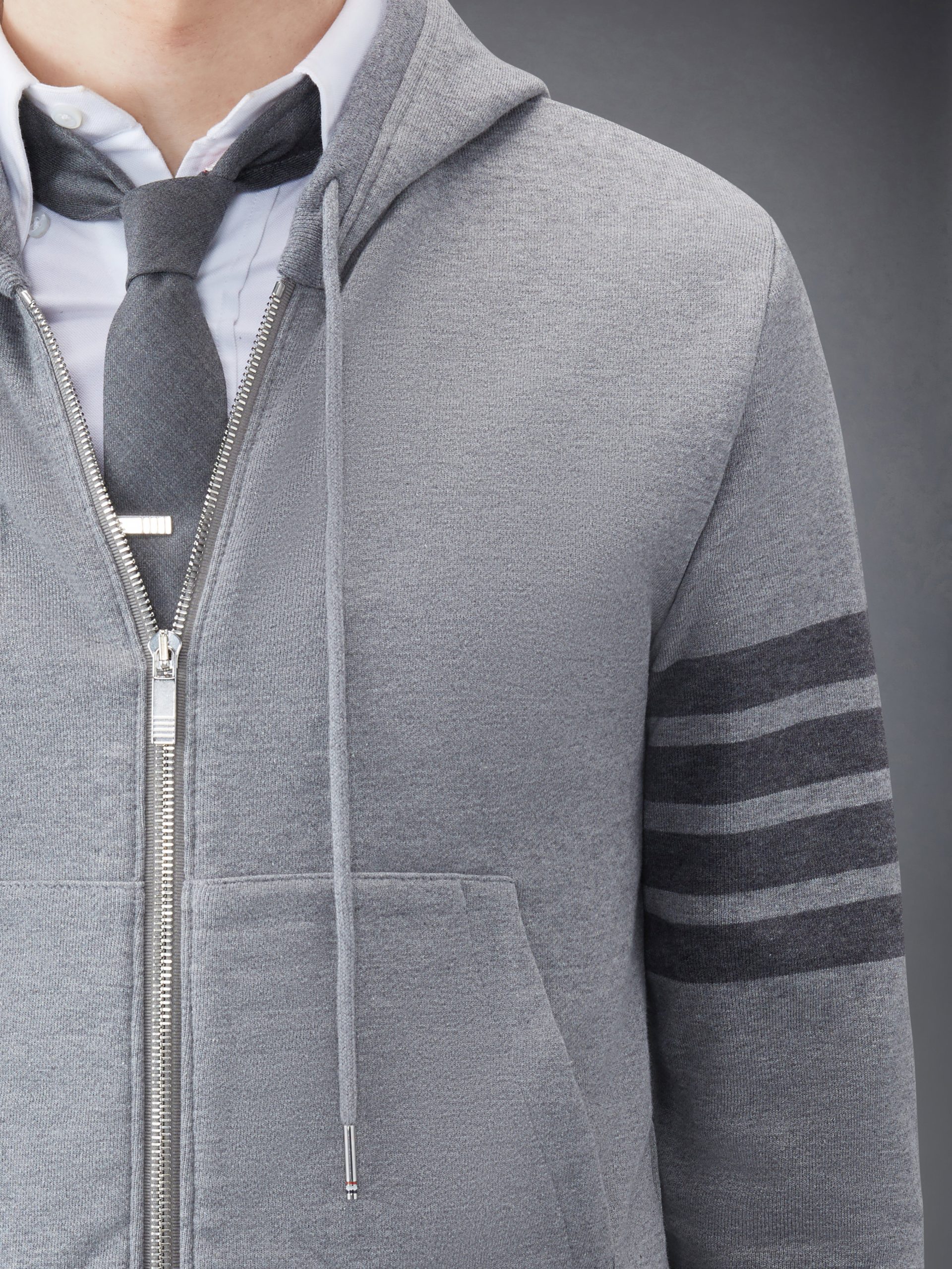CLASSIC LOOPBACK 4-BAR FULL ZIP HOODIE - Image 5