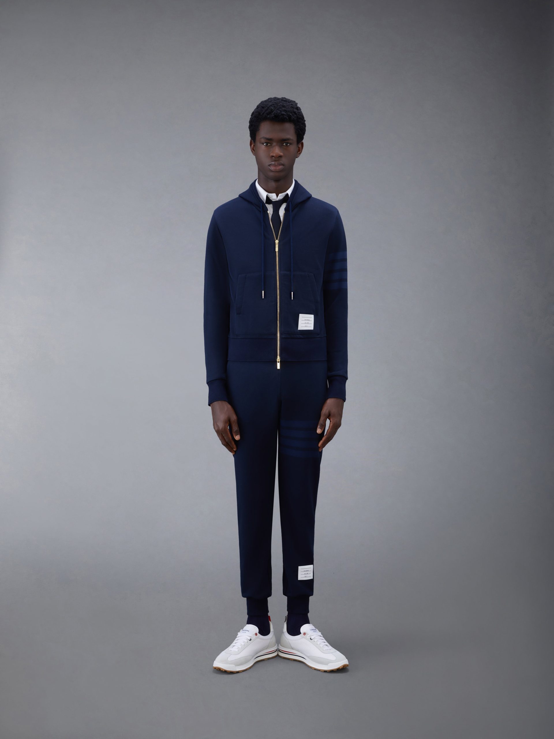 CLASSIC LOOPBACK 4-BAR FULL ZIP HOODIE - Image 3