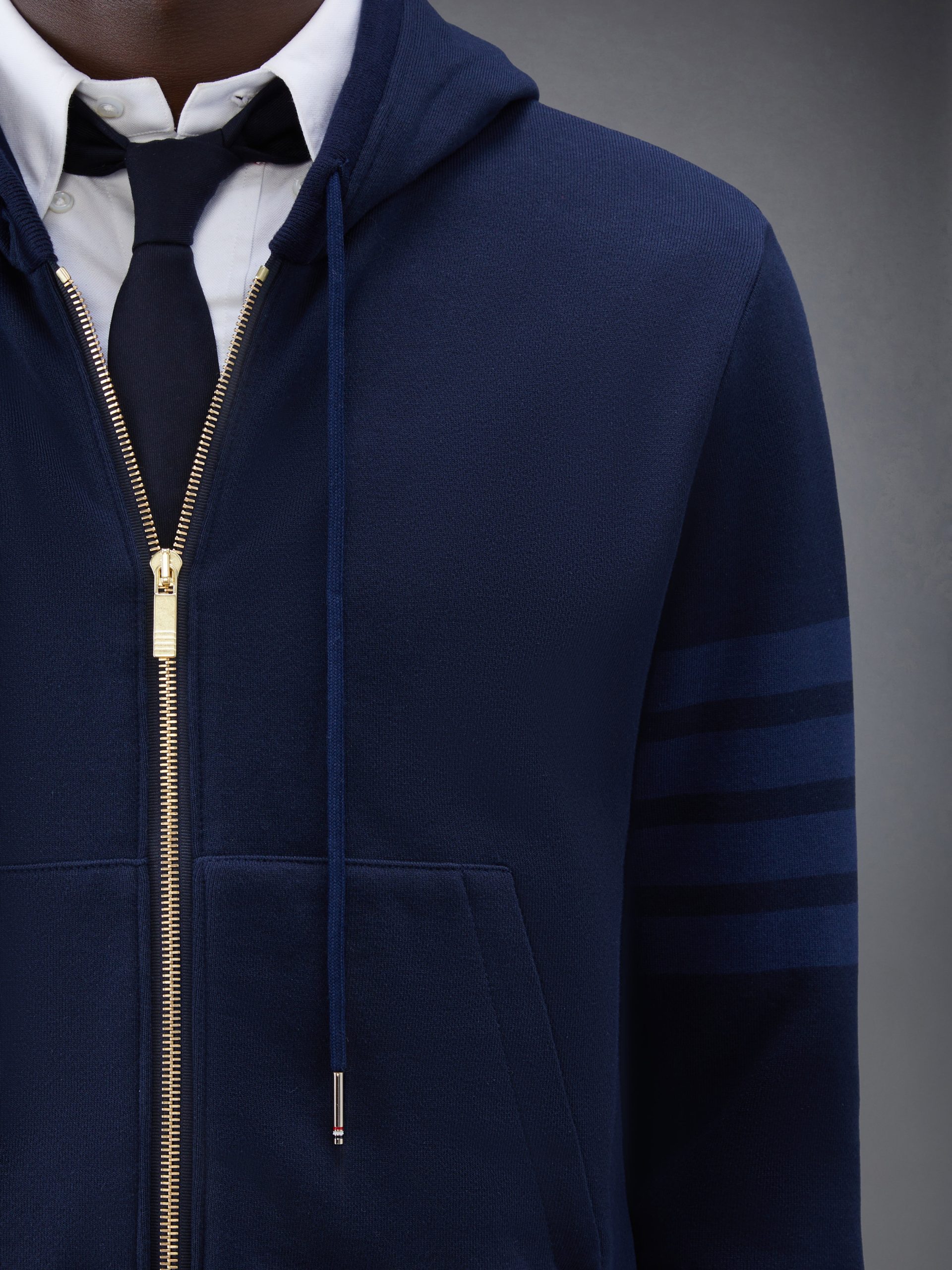 CLASSIC LOOPBACK 4-BAR FULL ZIP HOODIE - Image 6