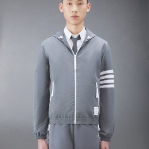 RIPSTOP MESH 4-BAR HOODED JACKET