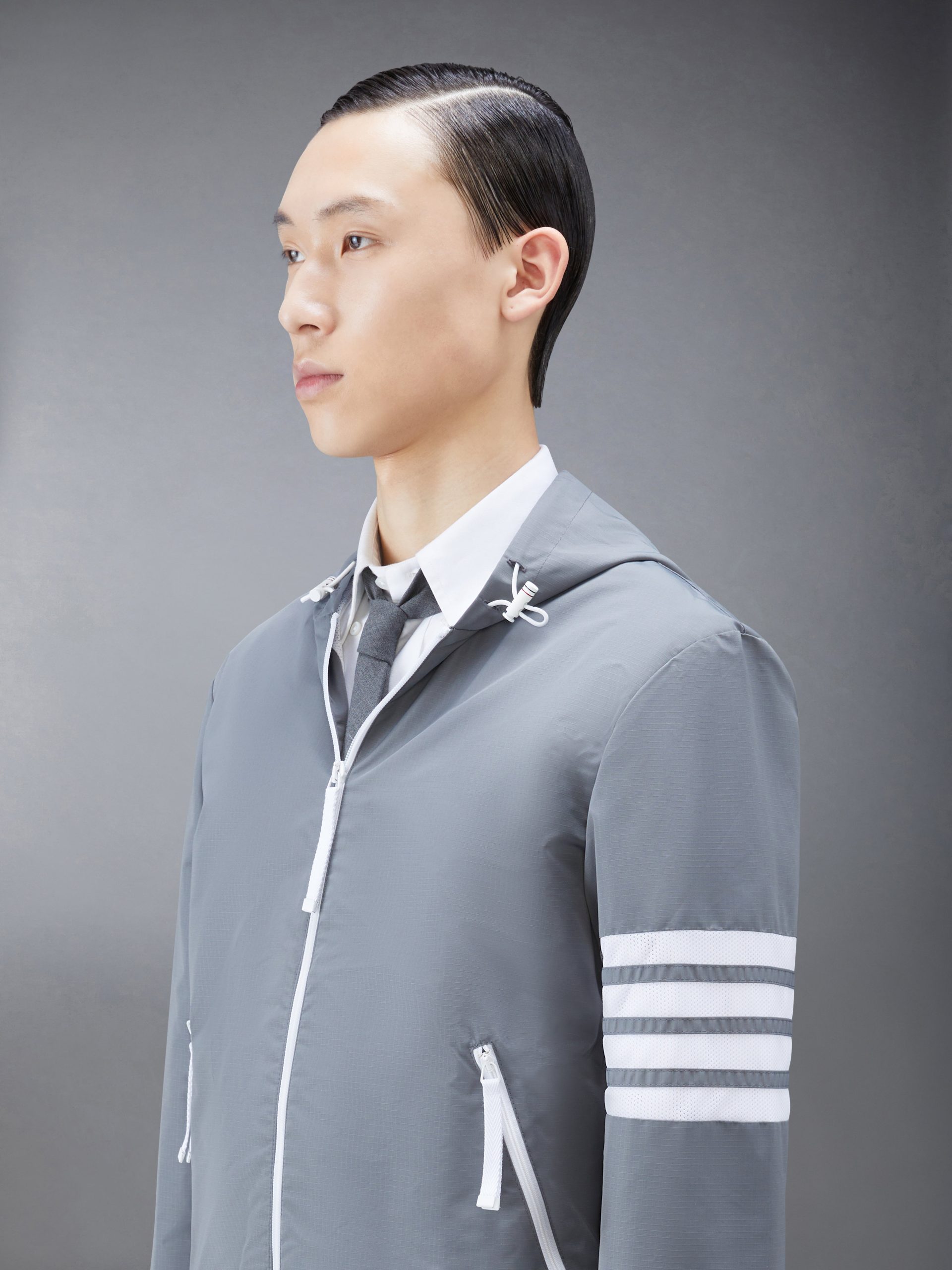 RIPSTOP MESH 4-BAR HOODED JACKET - Image 3