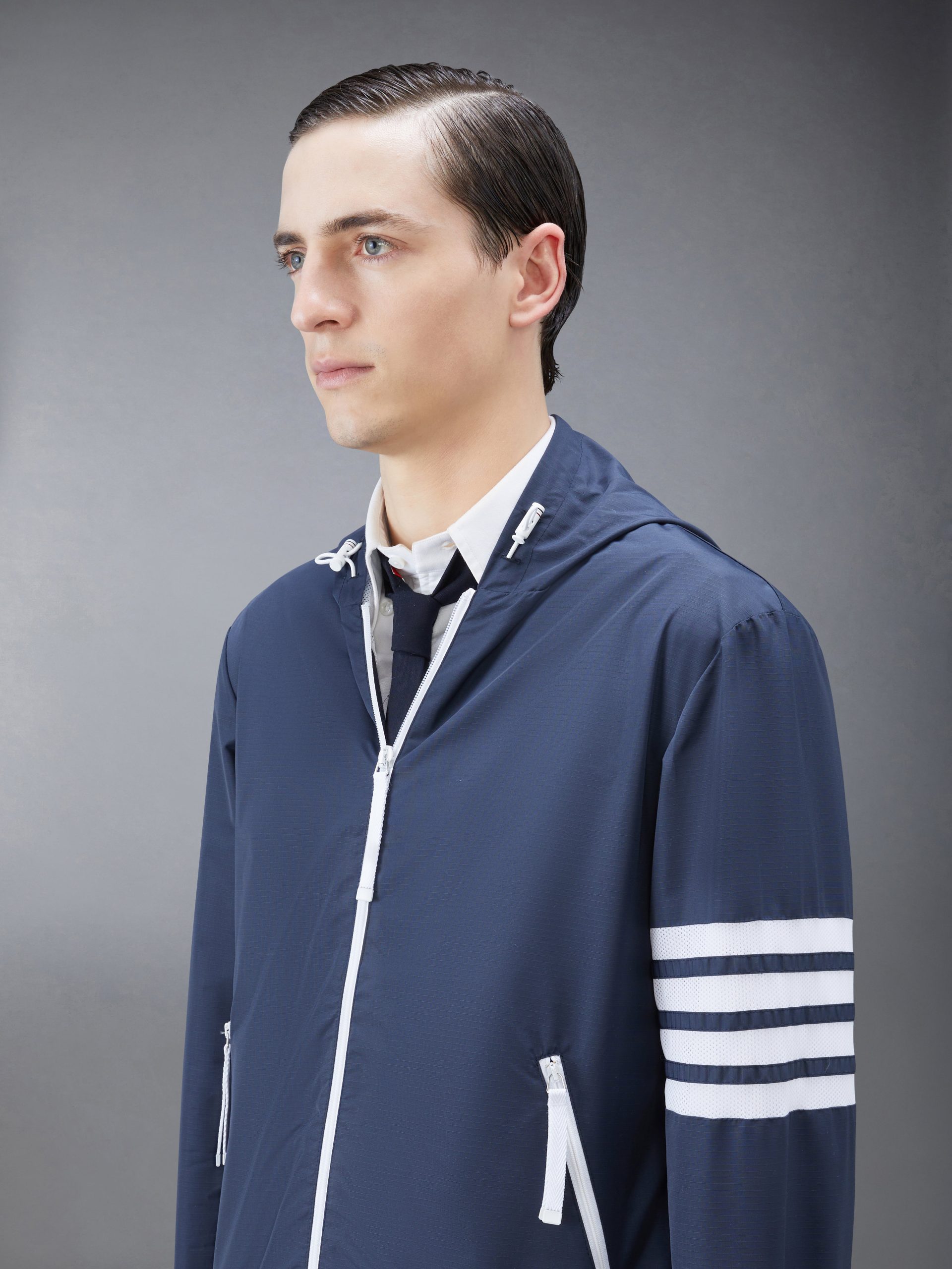 RIPSTOP MESH 4-BAR HOODED JACKET - Image 4