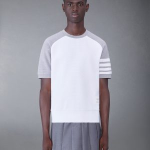 SADDLE SHORT SLEEVE 4-BAR SWEATSHIRT