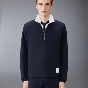 CLASSIC 4-BAR JERSEY HALF ZIP PULLOVER