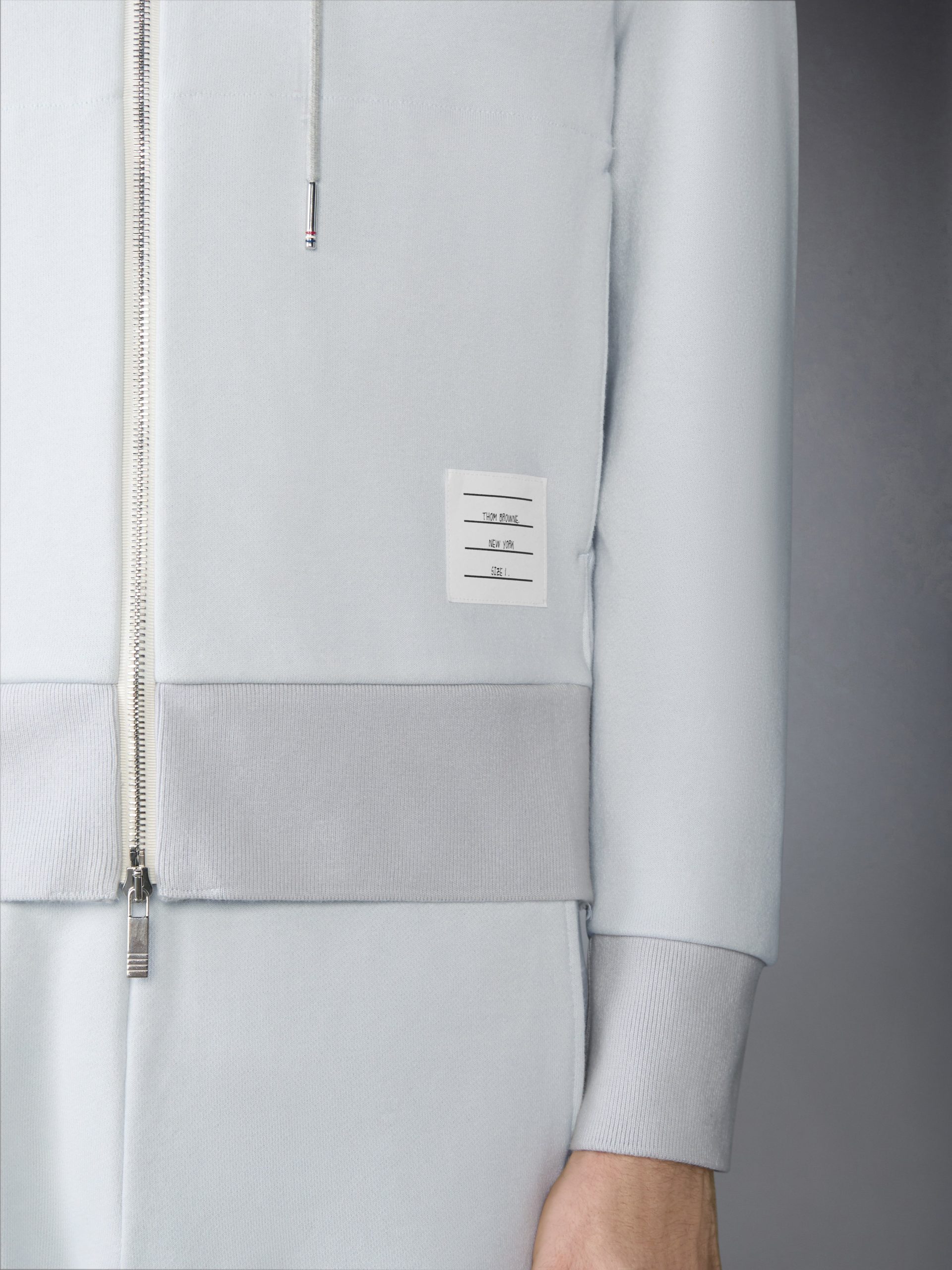 LOOPBACK JERSEY 4-BAR ZIP UP HOODIE - Image 5