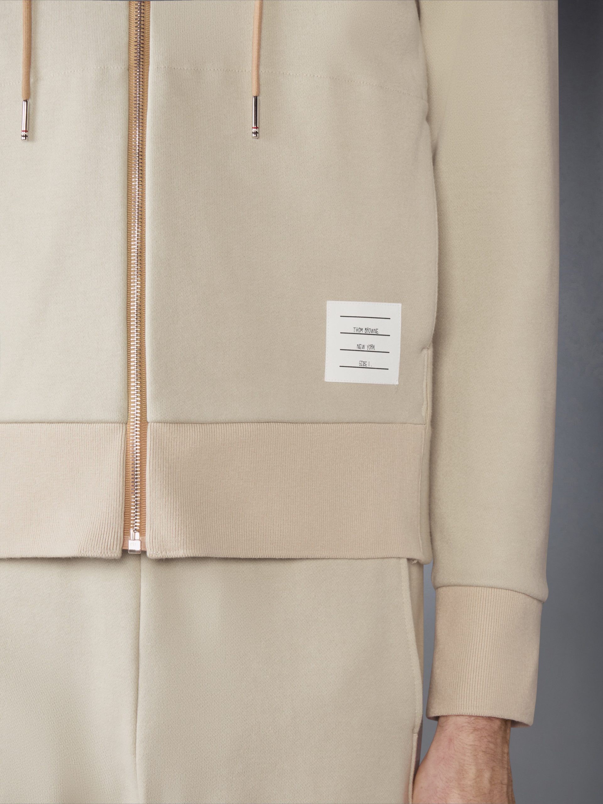 LOOPBACK JERSEY 4-BAR ZIP UP HOODIE - Image 5