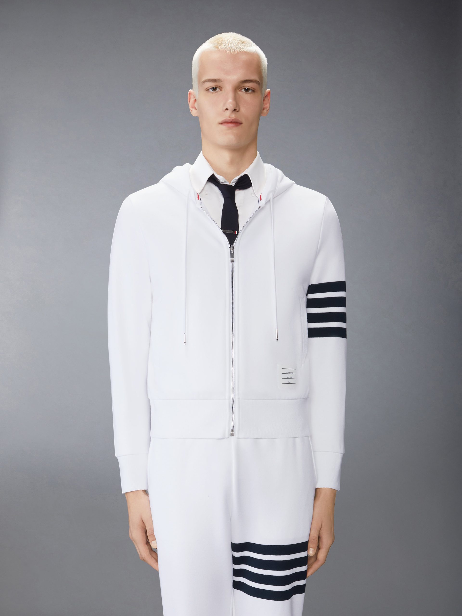 CLASSIC LOOPBACK 4-BAR ZIP UP HOODIE