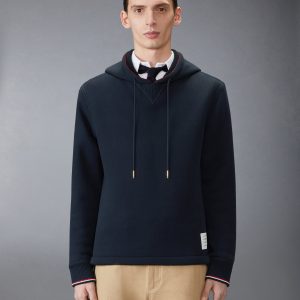 LOOPBACK OVERSIZED RWB STRIPE HOODIE