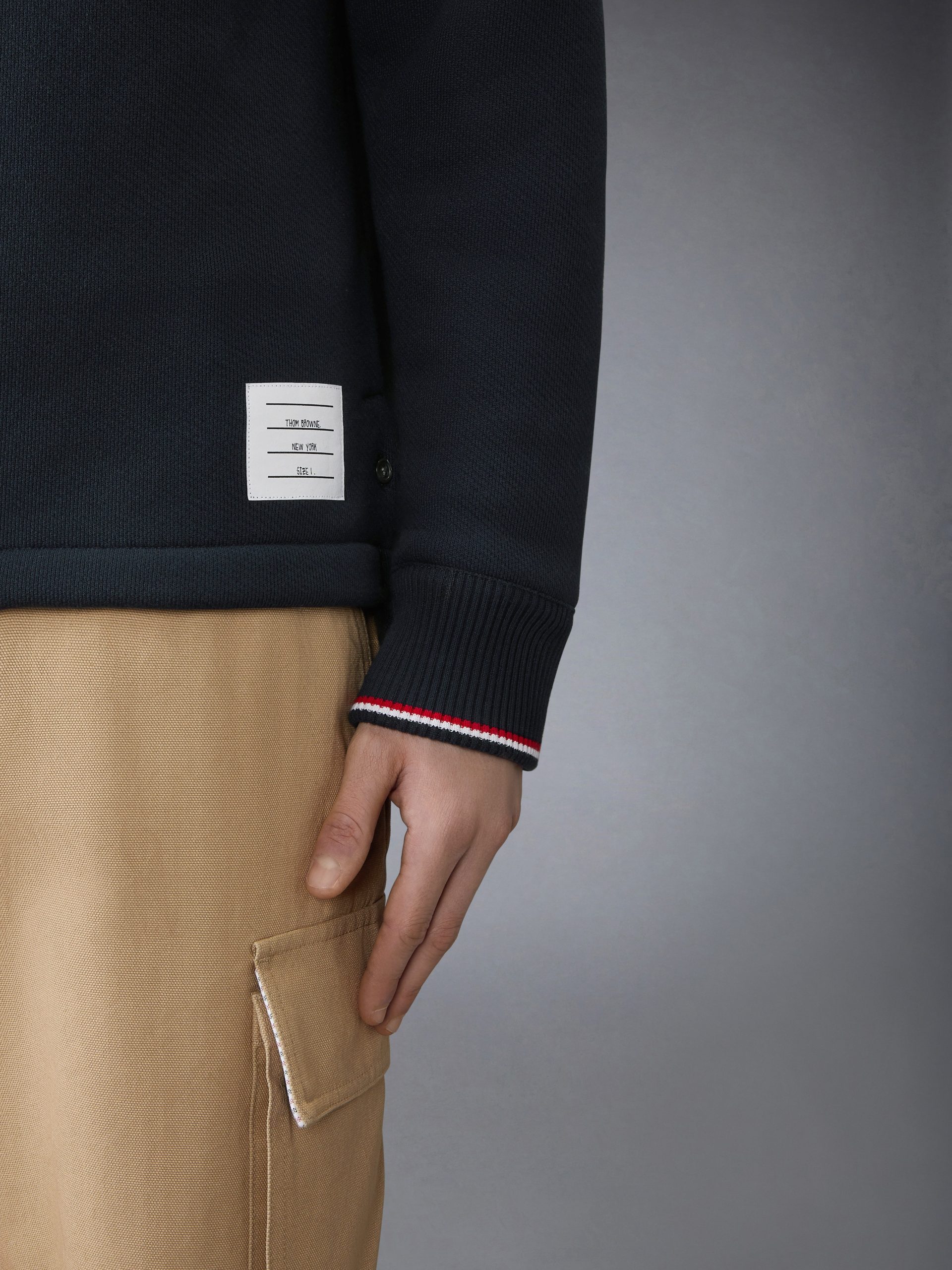 LOOPBACK OVERSIZED RWB STRIPE HOODIE - Image 6