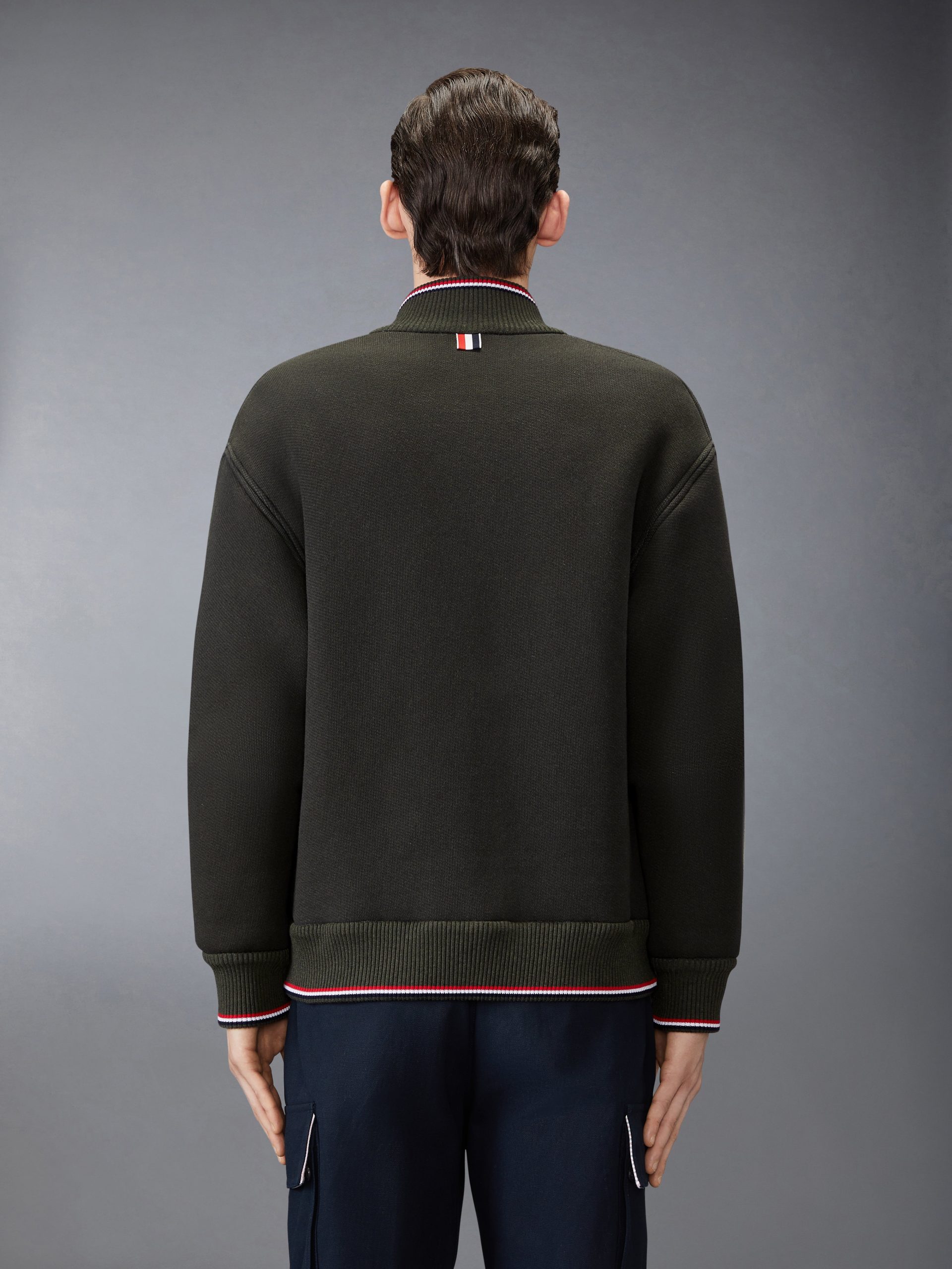 LOOPBACK OVERSIZED RWB STRIPE JACKET - Image 2