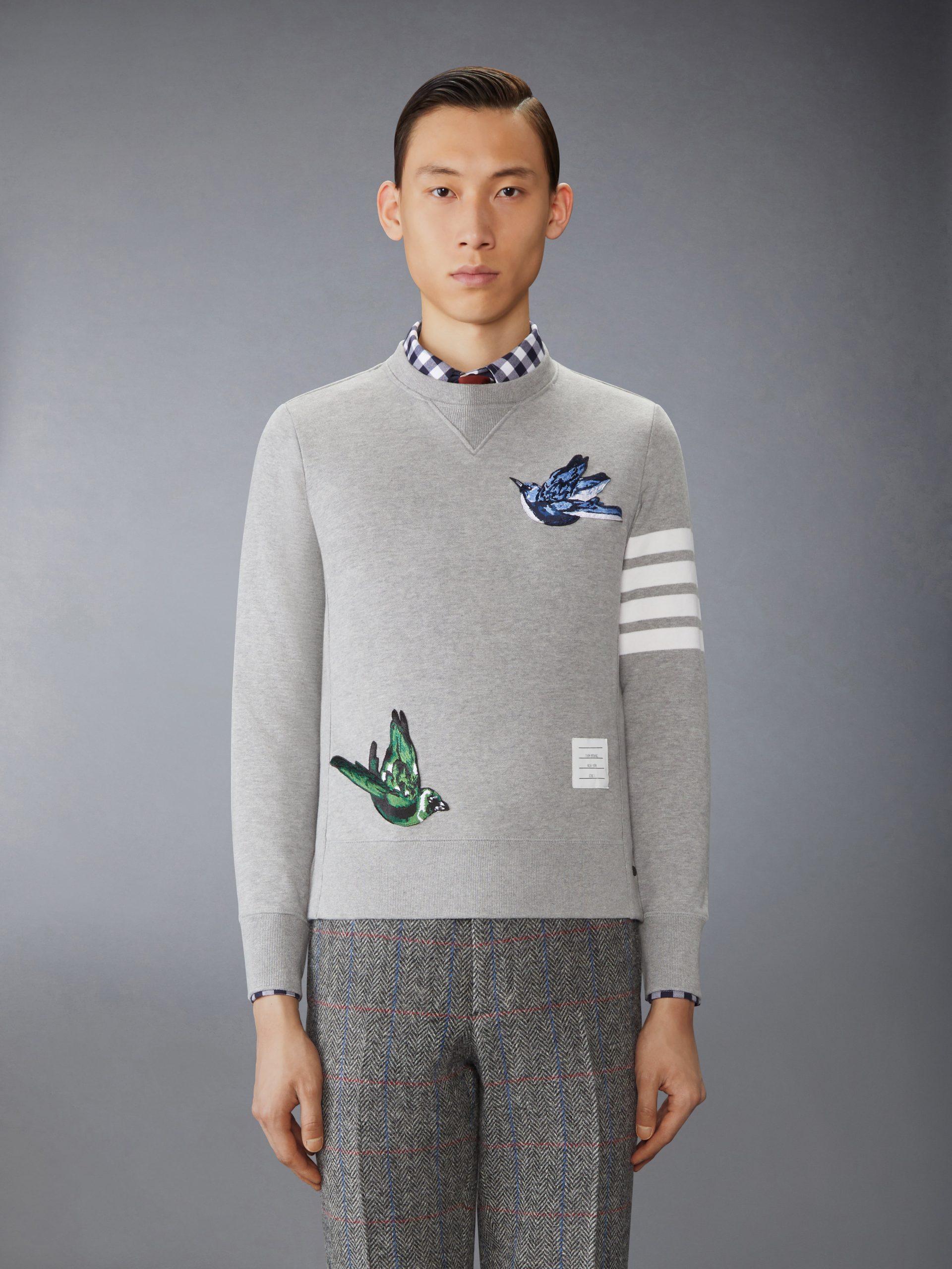 LOOPBACK BIRD PATCHES 4-BAR SWEATSHIRT