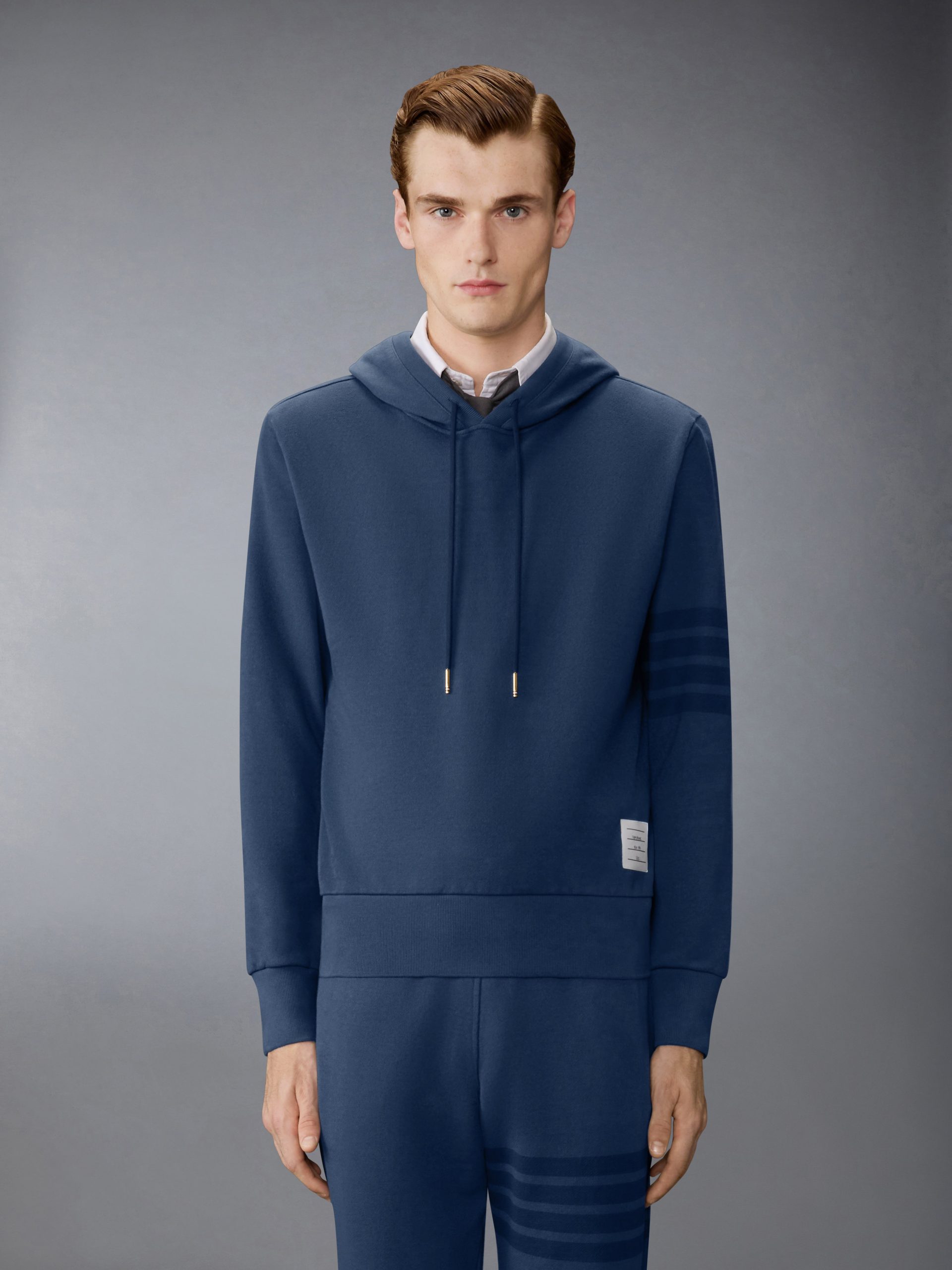 SOLID LOOPBACK 4-BAR HOODIE