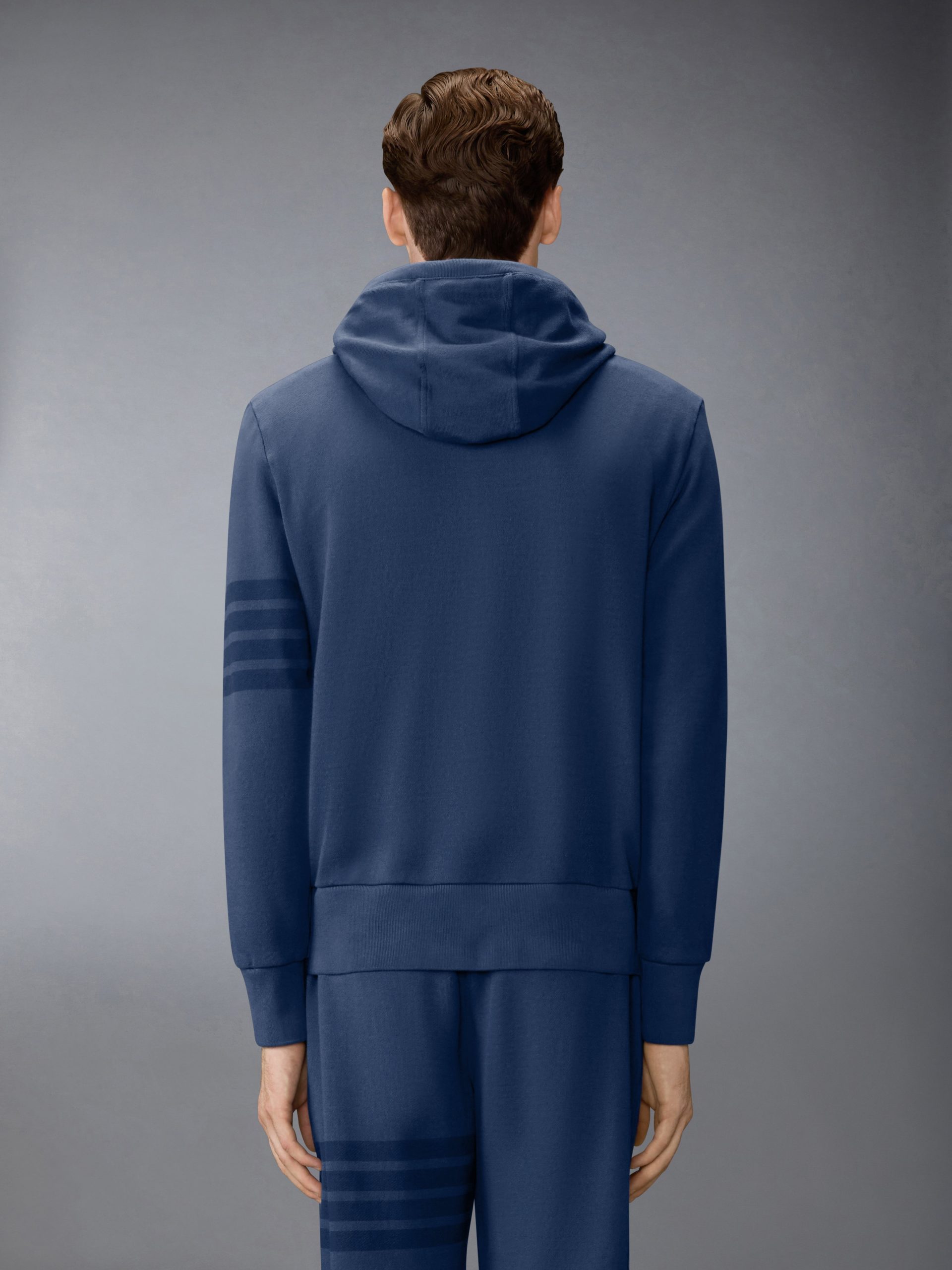 SOLID LOOPBACK 4-BAR HOODIE - Image 2