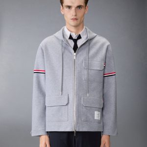 DOUBLE FACE TECH TWILL OVERSIZED ARMBAND PARKA