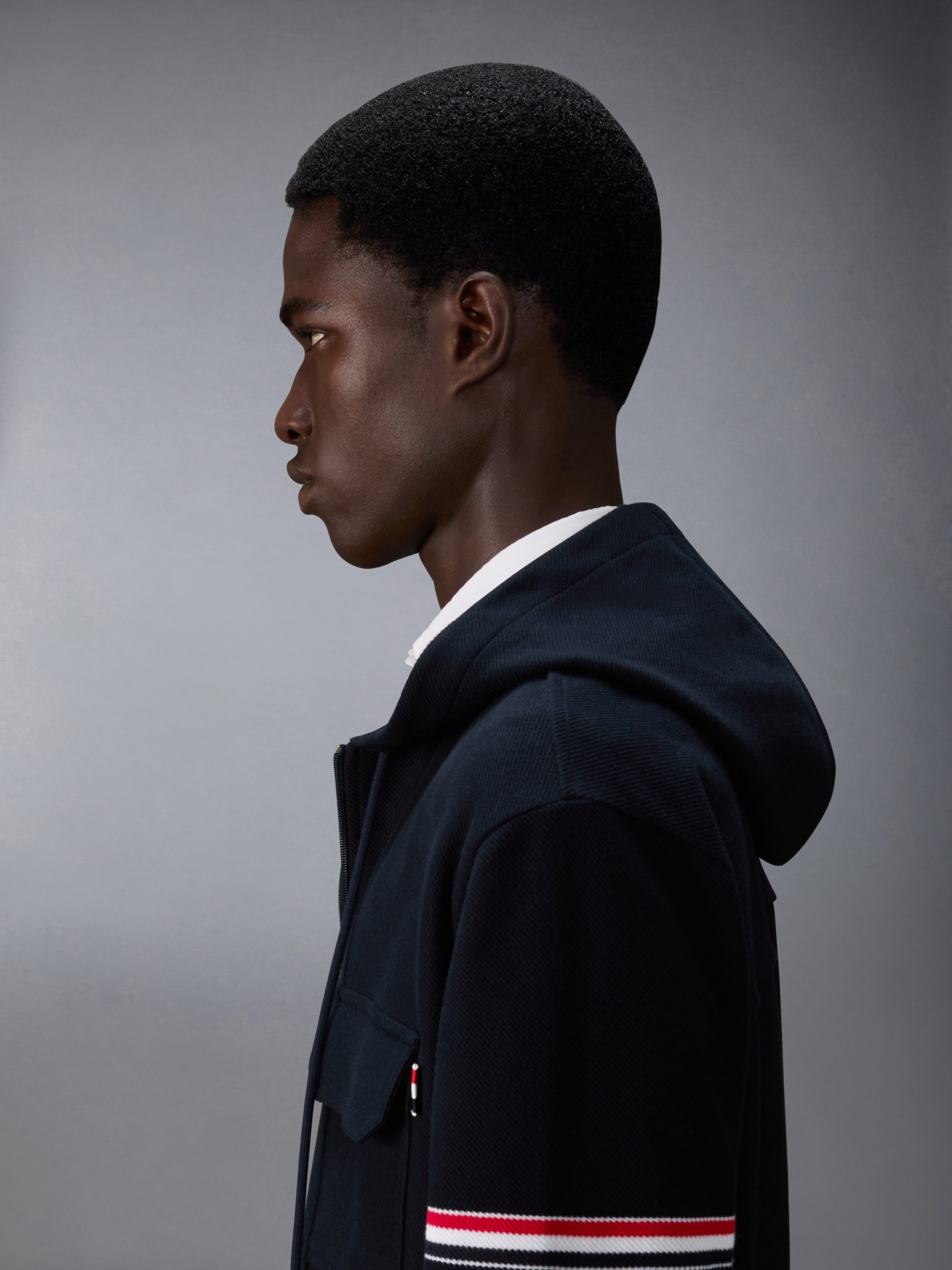 DOUBLE FACE TECH TWILL OVERSIZED ARMBAND PARKA - Image 2