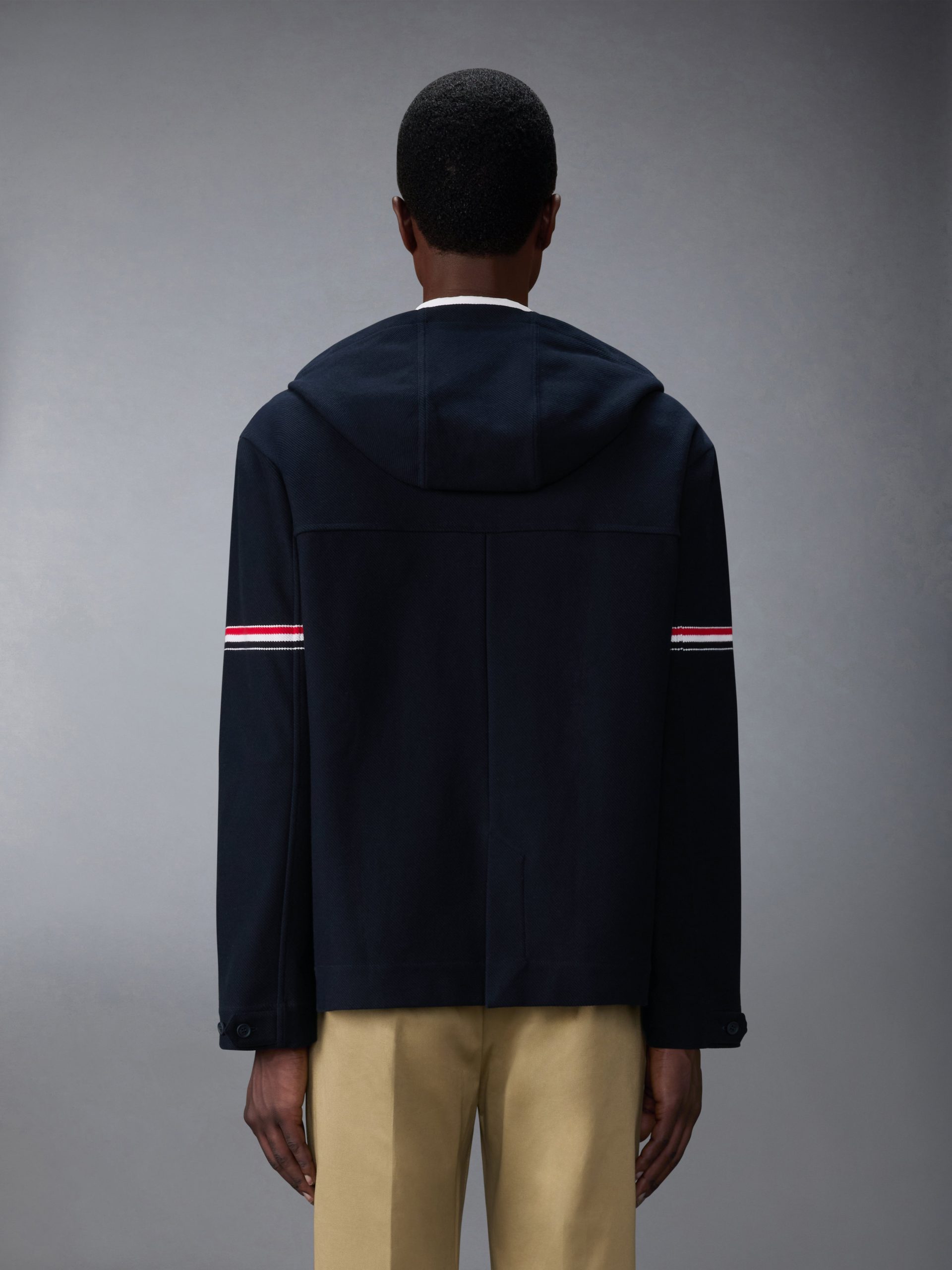 DOUBLE FACE TECH TWILL OVERSIZED ARMBAND PARKA - Image 3