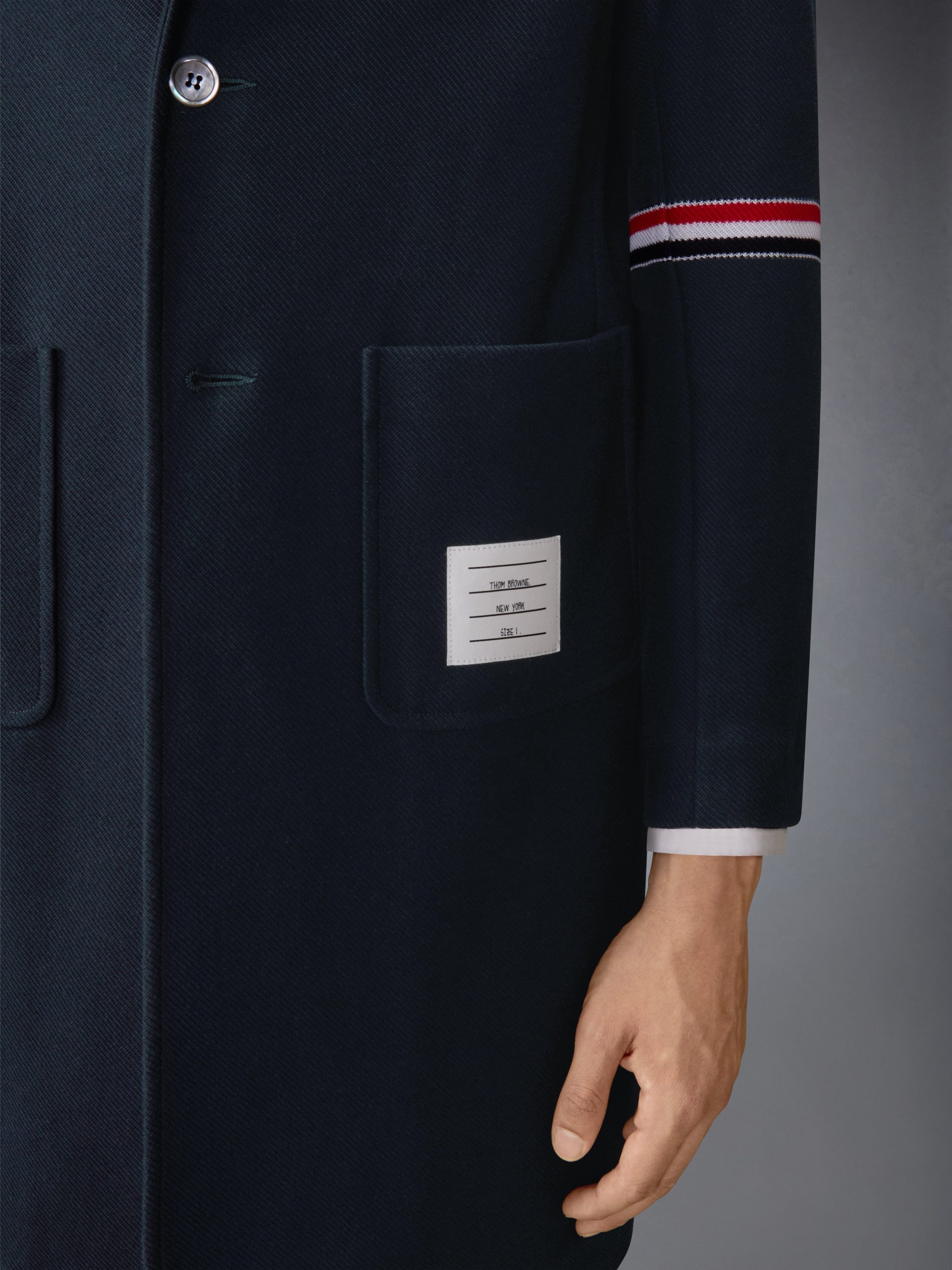 DOUBLE FACE TECH TWILL 4-BAR SACK OVERCOAT - Image 5