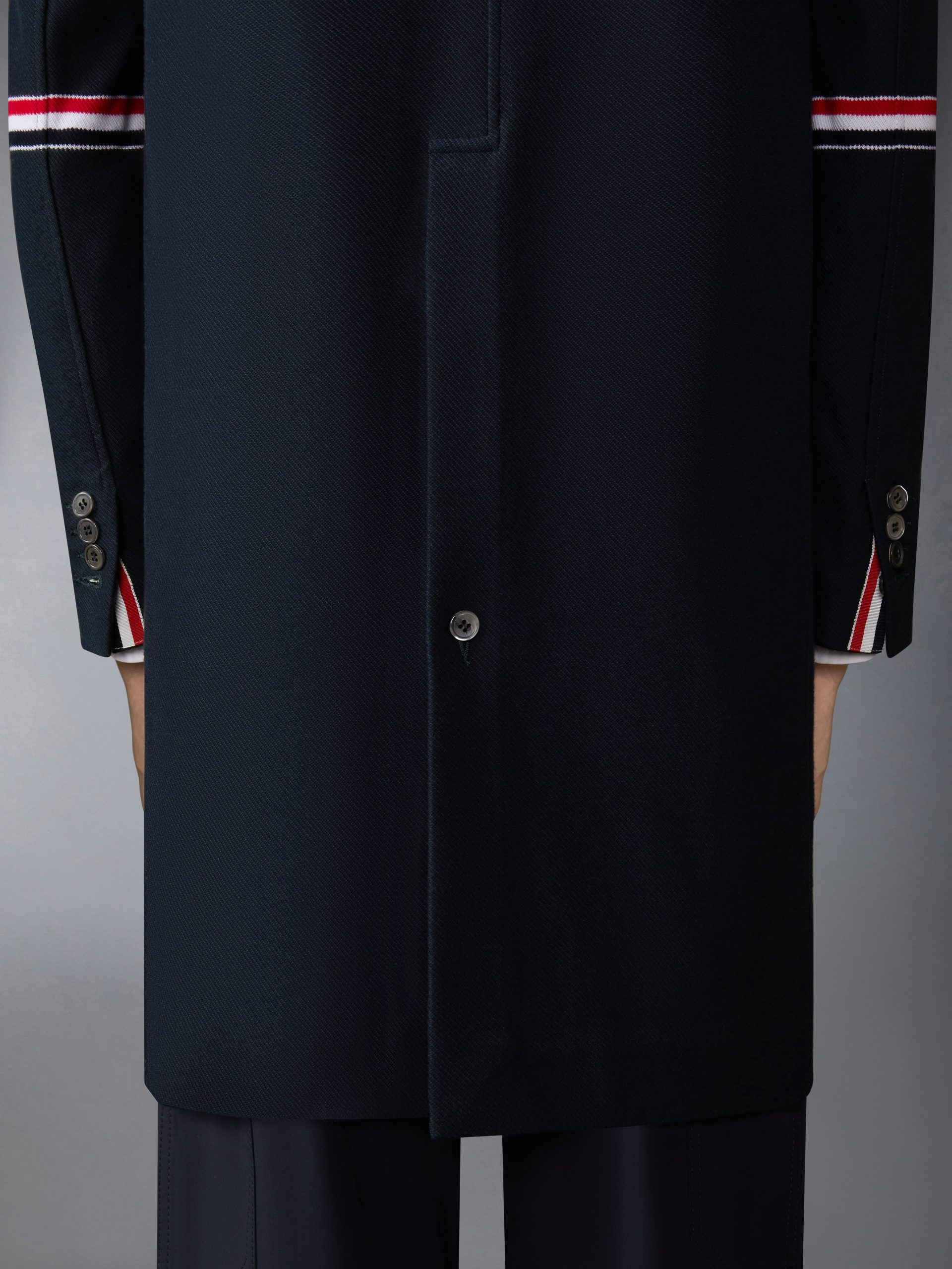 DOUBLE FACE TECH TWILL 4-BAR SACK OVERCOAT - Image 6