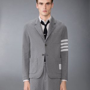 DOUBLE FACE KNIT 4-BAR SACK JACKET