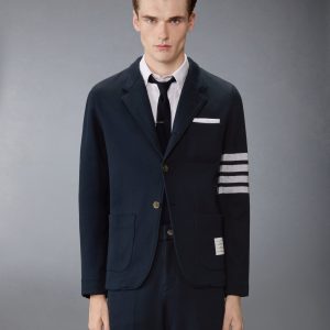 DOUBLE FACE KNIT 4-BAR SACK JACKET