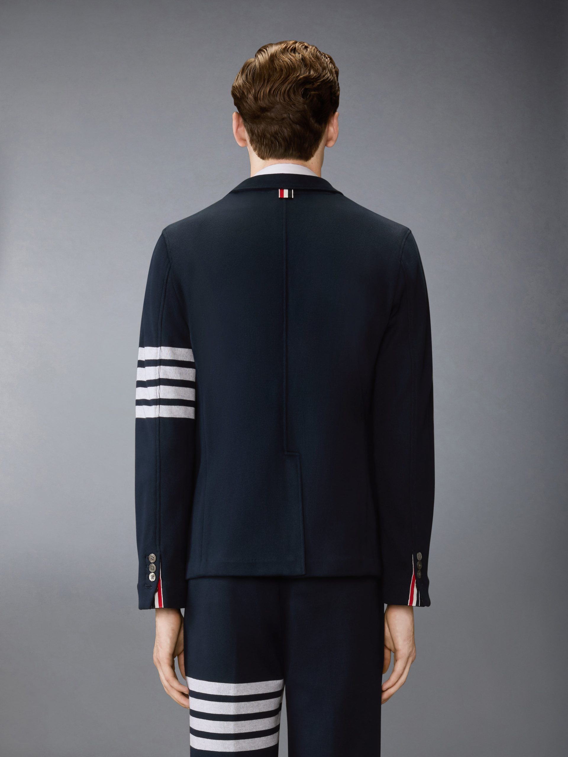 DOUBLE FACE KNIT 4-BAR SACK JACKET - Image 2