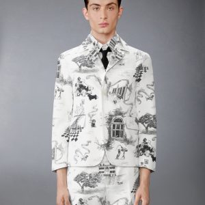 CANVAS HECTOR TOILE CUTAWAY JACKET