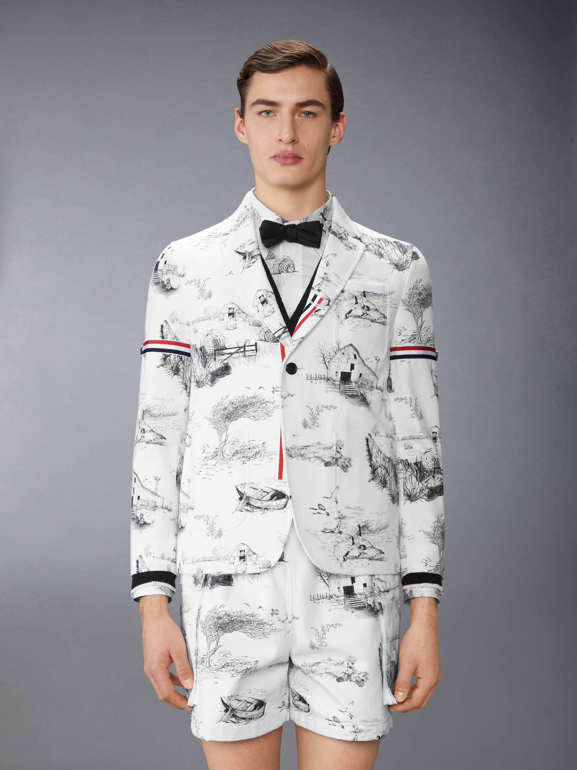 SCENIC TOILE COTTON CANVAS UNCONSTRUCTED SPORTCOAT