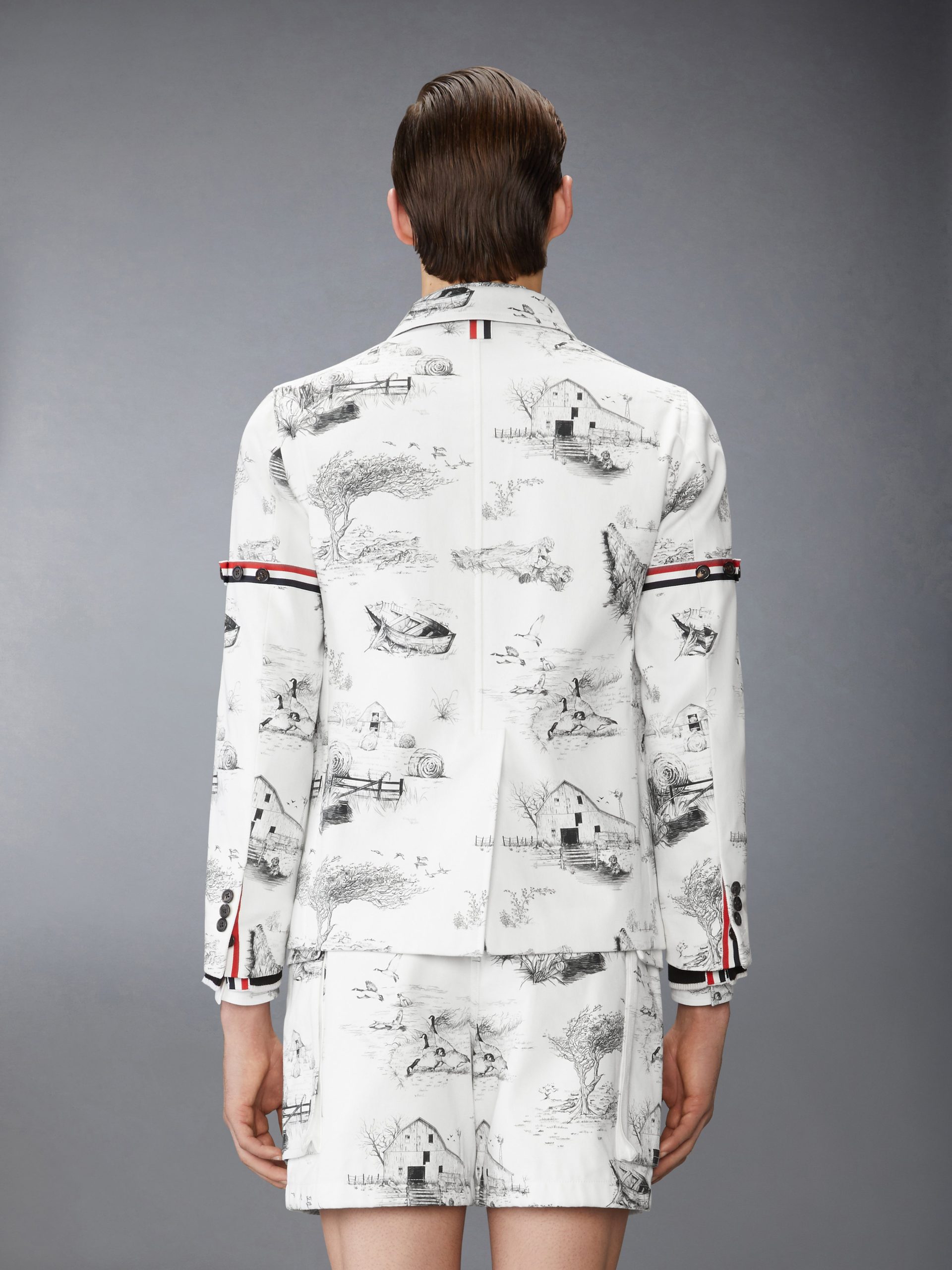 SCENIC TOILE COTTON CANVAS UNCONSTRUCTED SPORTCOAT - Image 2
