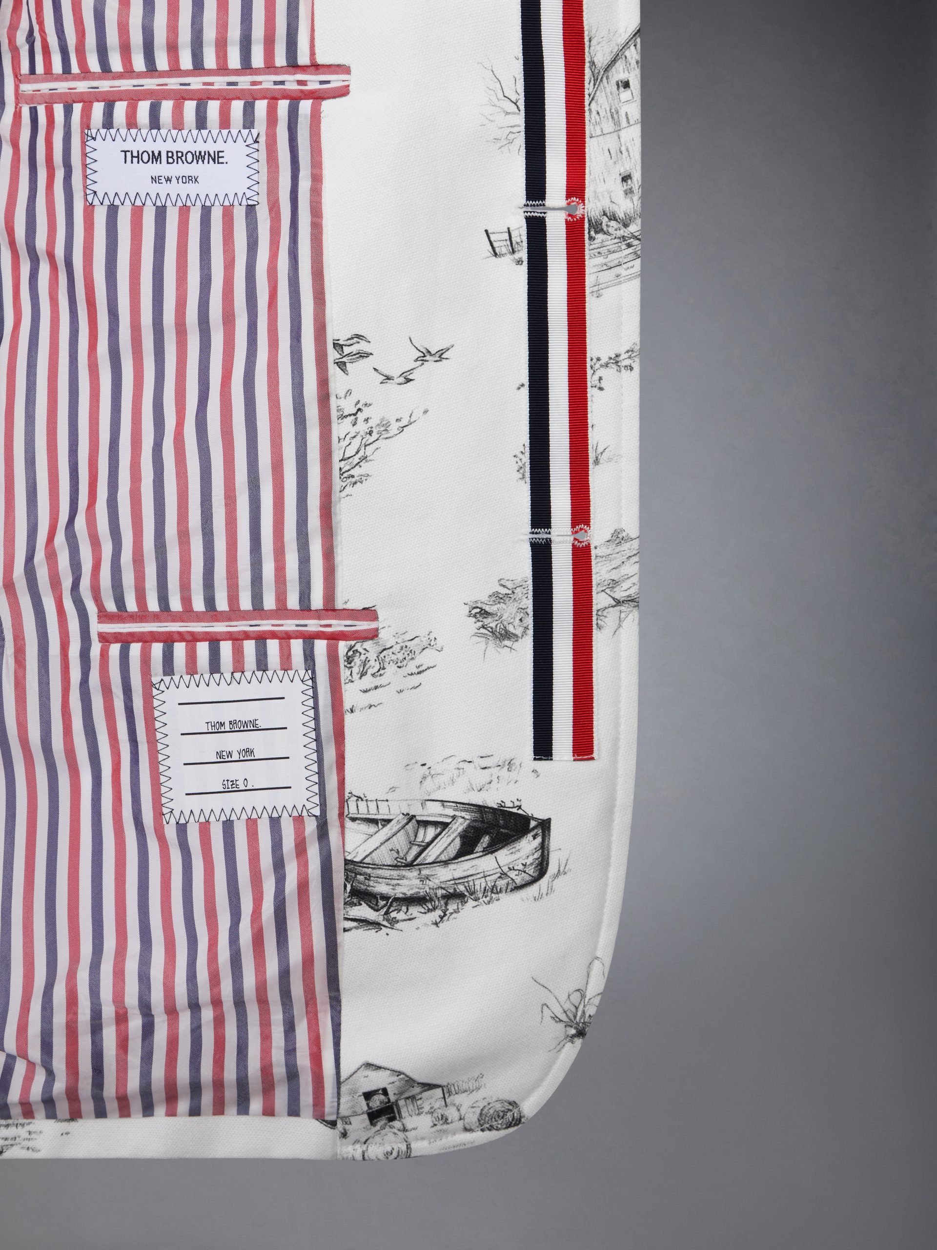 SCENIC TOILE COTTON CANVAS UNCONSTRUCTED SPORTCOAT - Image 5