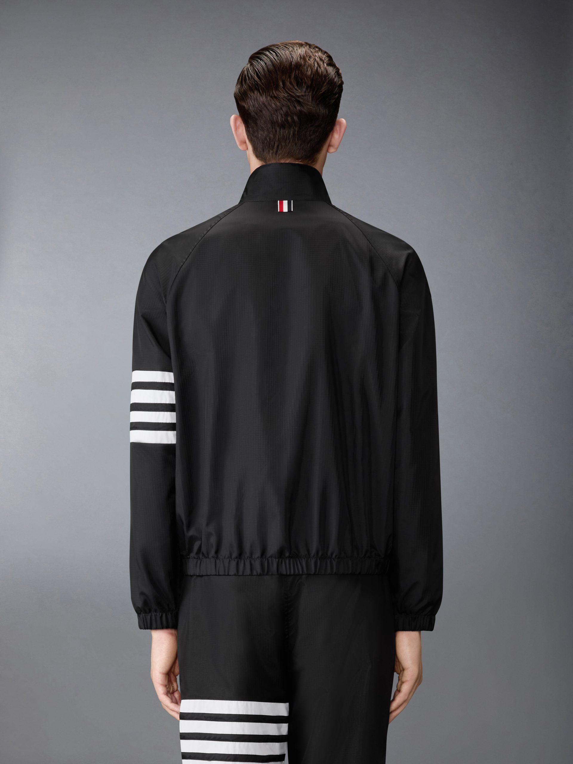 SHINY RIPSTOP RAGLAN 4-BAR TRACK JACKET - Image 2