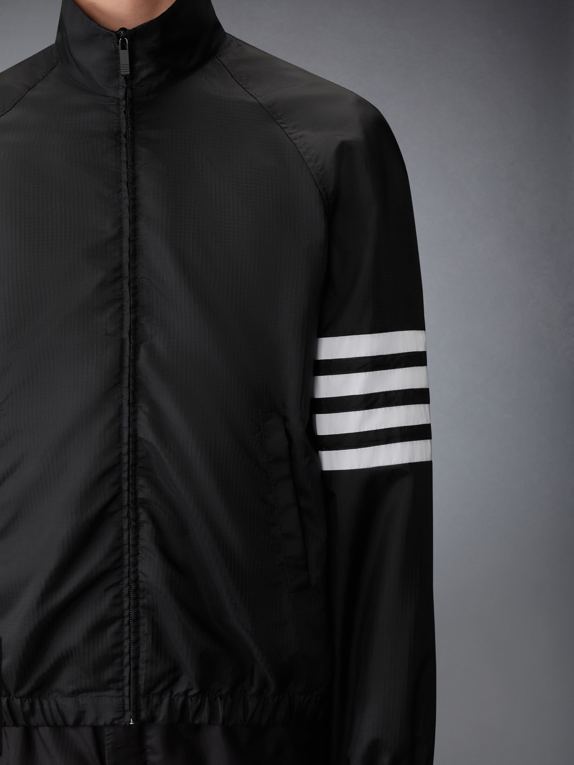 SHINY RIPSTOP RAGLAN 4-BAR TRACK JACKET - Image 5