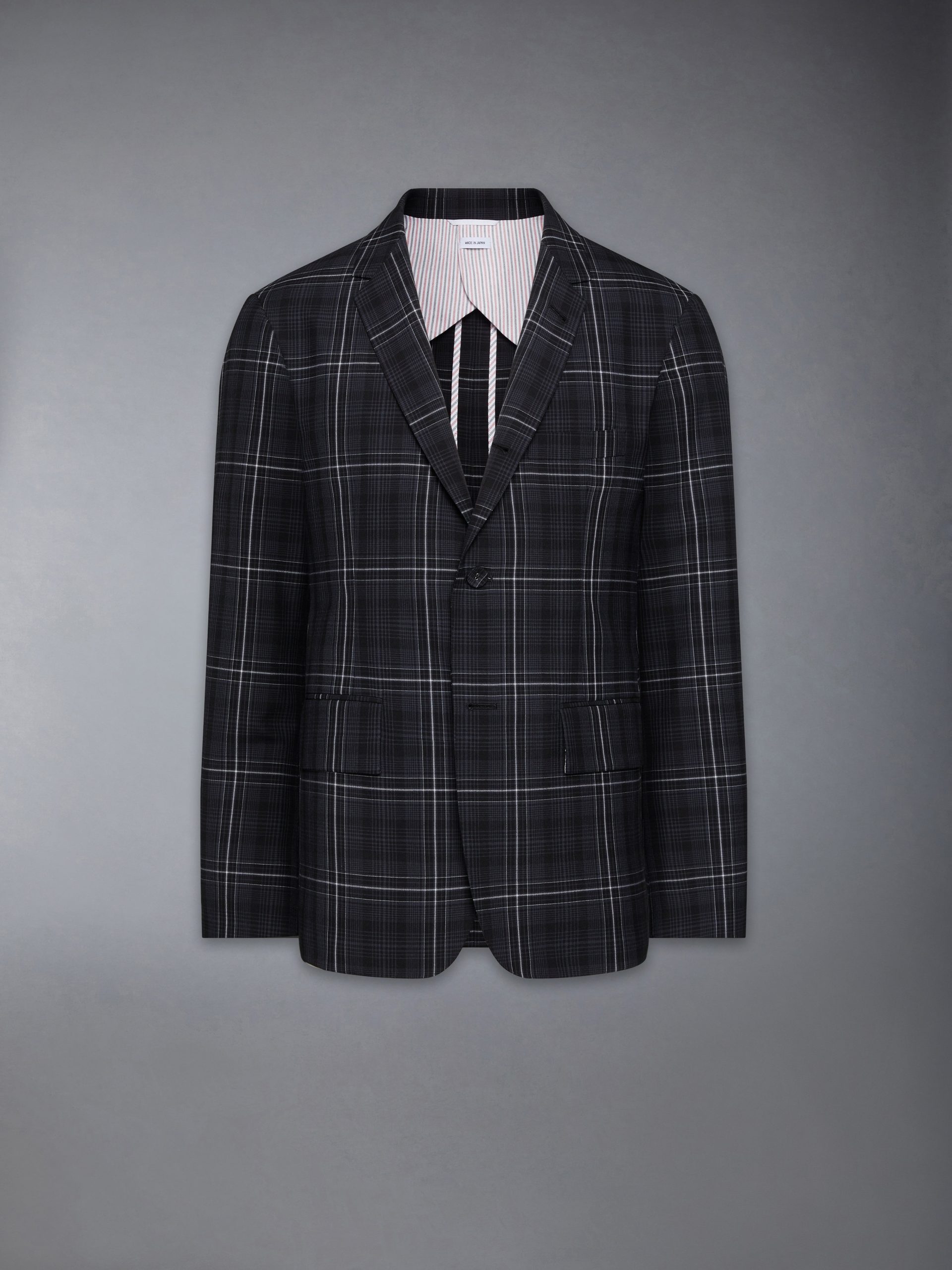 WINDOWPANE PLAID COOL WOOL UNCONSTRUCTED SPORTCOAT - Image 6